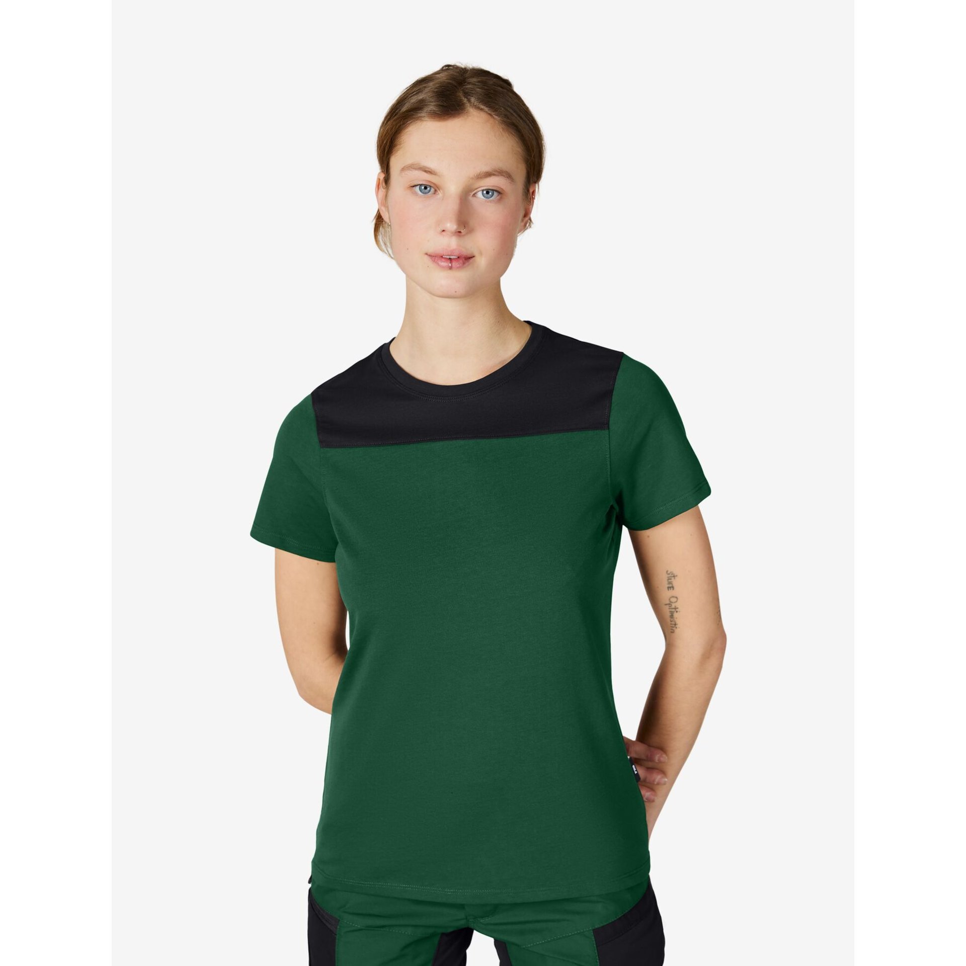KIRA T-Shirt Damen grün-schwarz XL