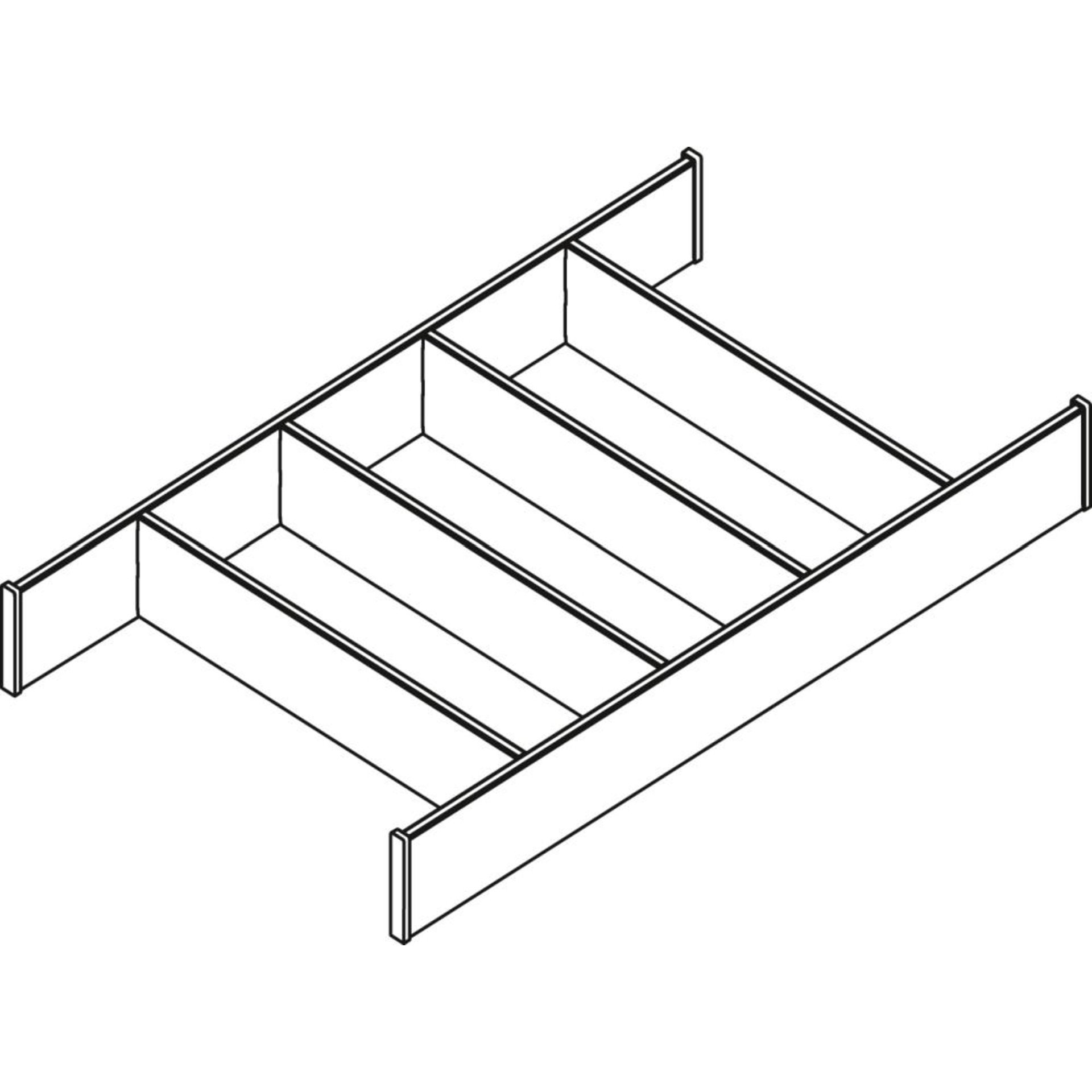 OrgaTray 630, 500 mm, anthrazit