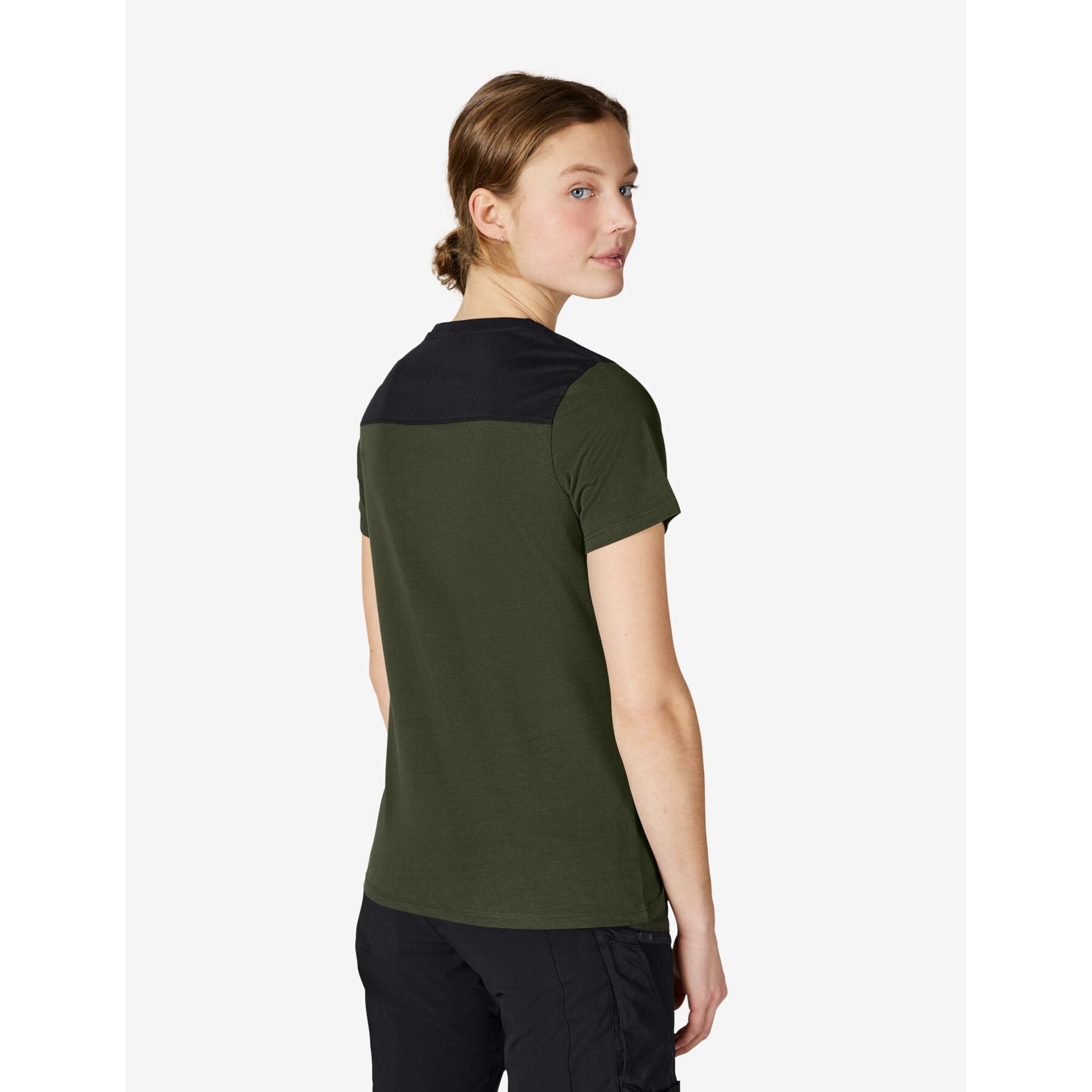 KIRA T-Shirt Damen oliv-schwarz M