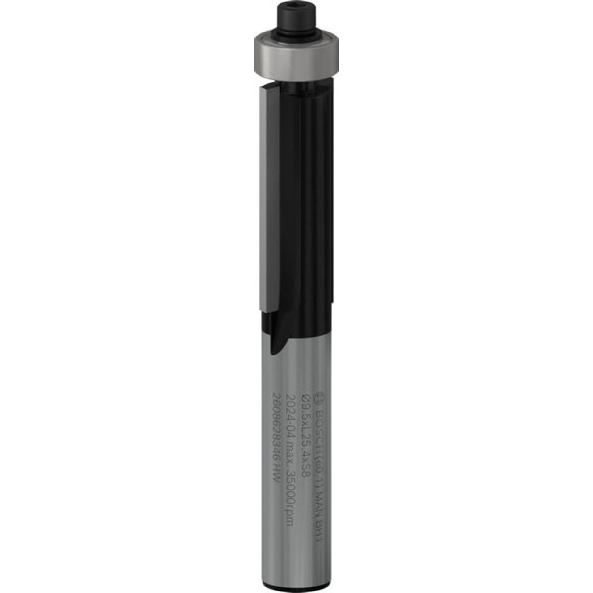 PRO Bündigfräser mit untenlieg. Führungskugellager, Ø 9,5 x L 25,4, Schaft 8 mm