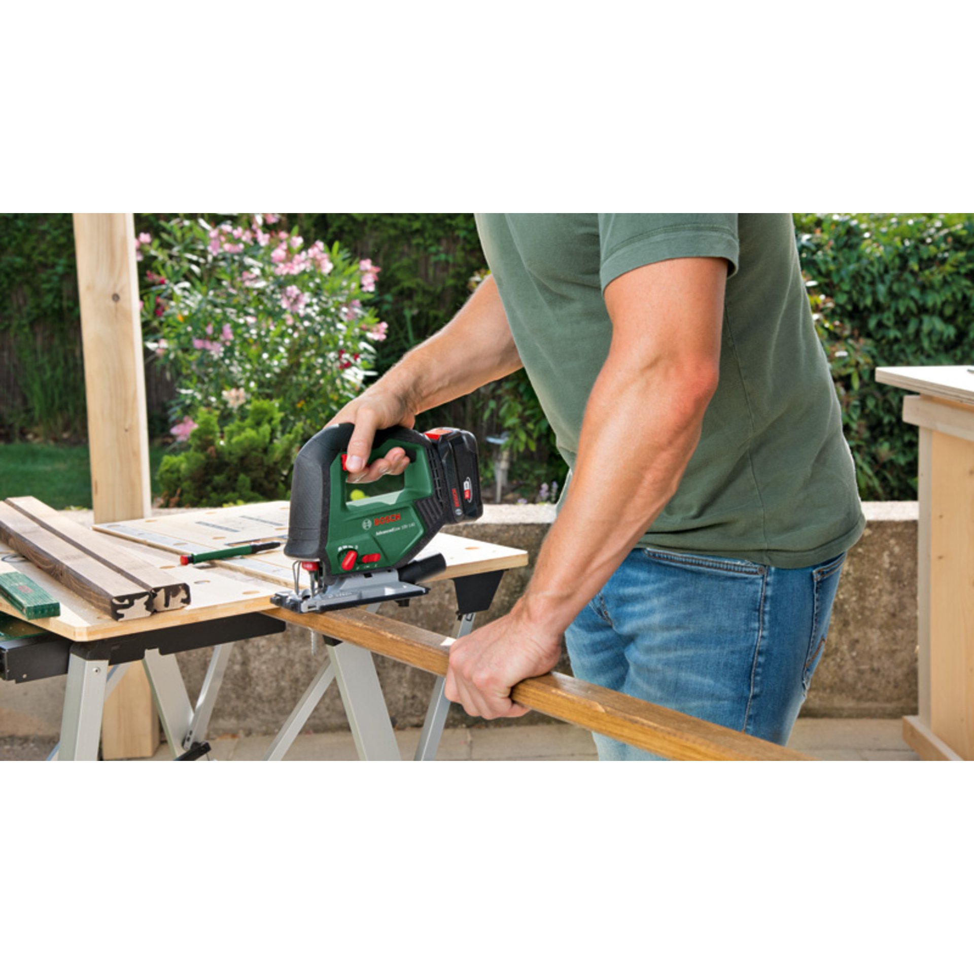 Akku-Stichsäge AdvancedSaw 18V-140, 1 x Akku PBA 18V 2.0Ah