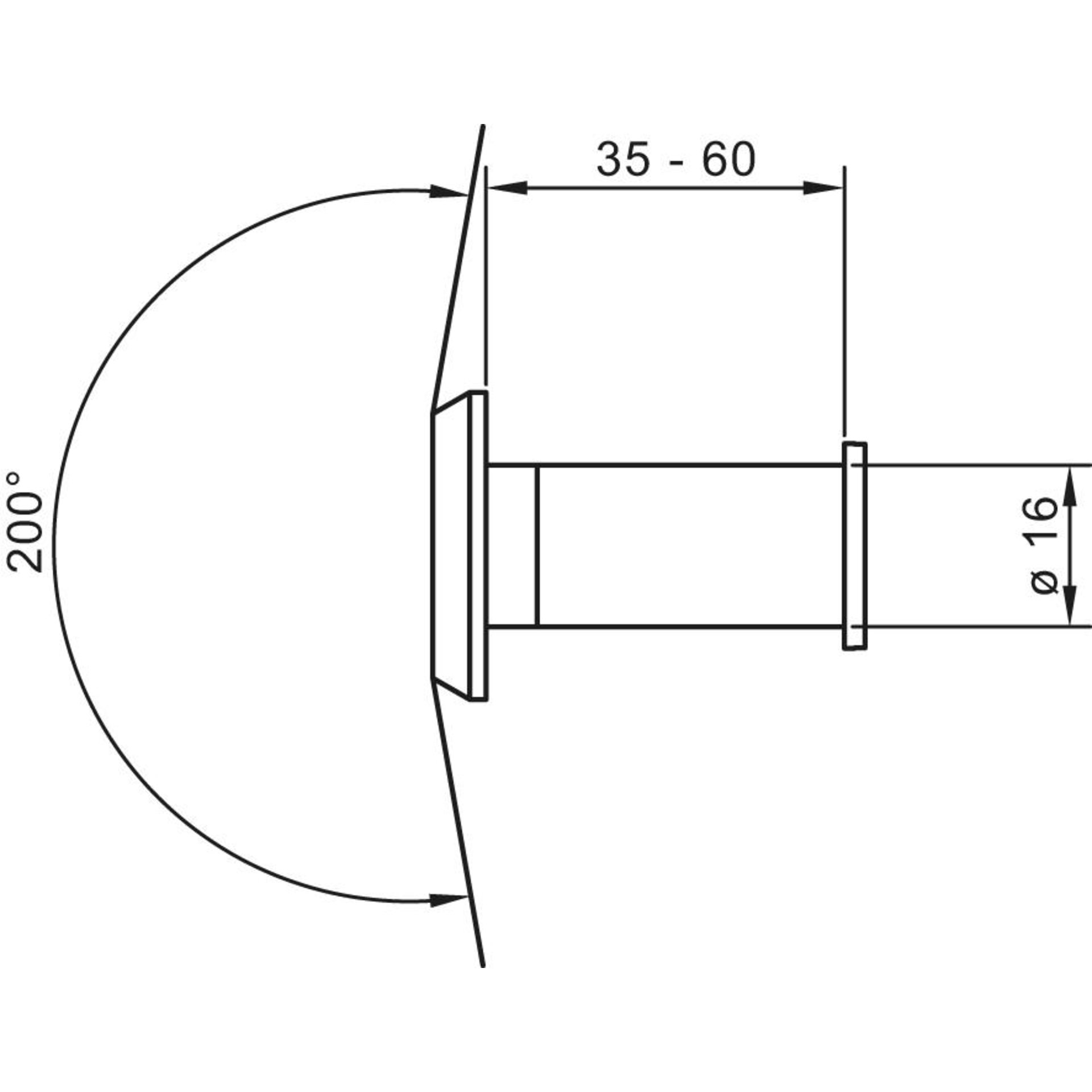 Türspion, Ø 16 mm