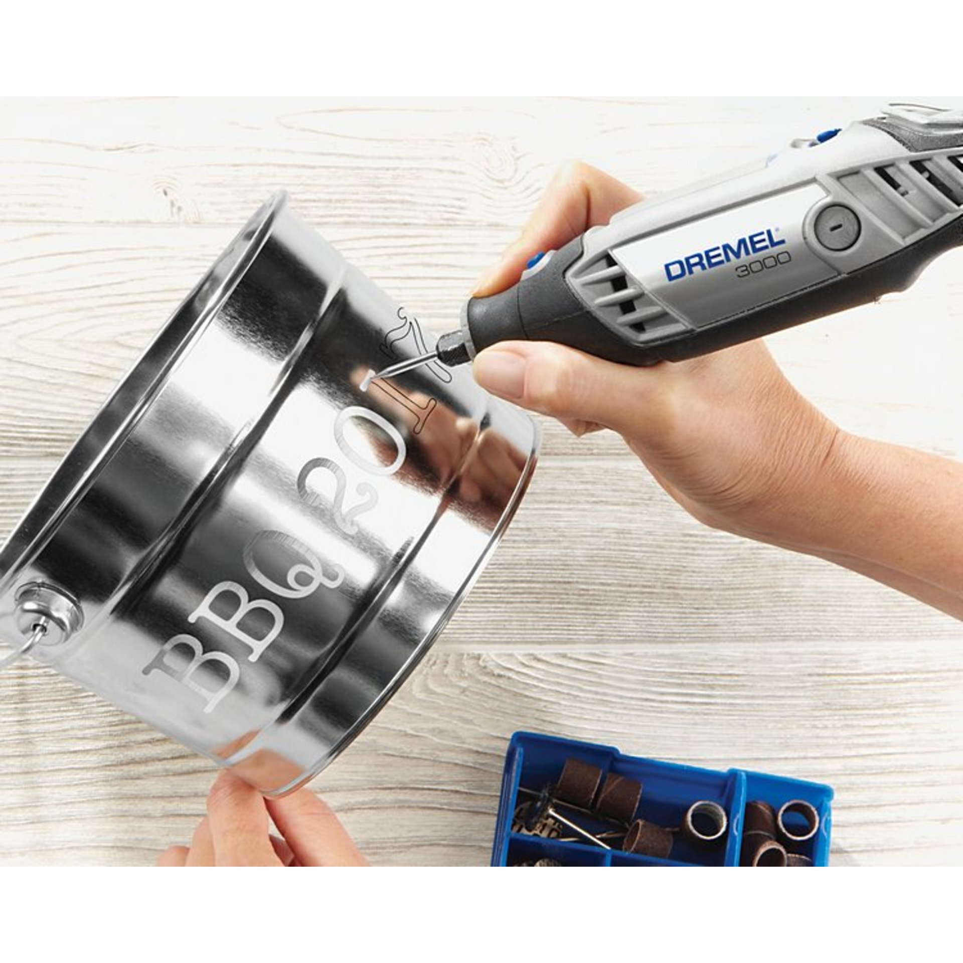 DREMEL® 3000-2/25 Multifunktionswerkzeug (130 W), 25 Zubehöre, 2 Vorsatzgerät