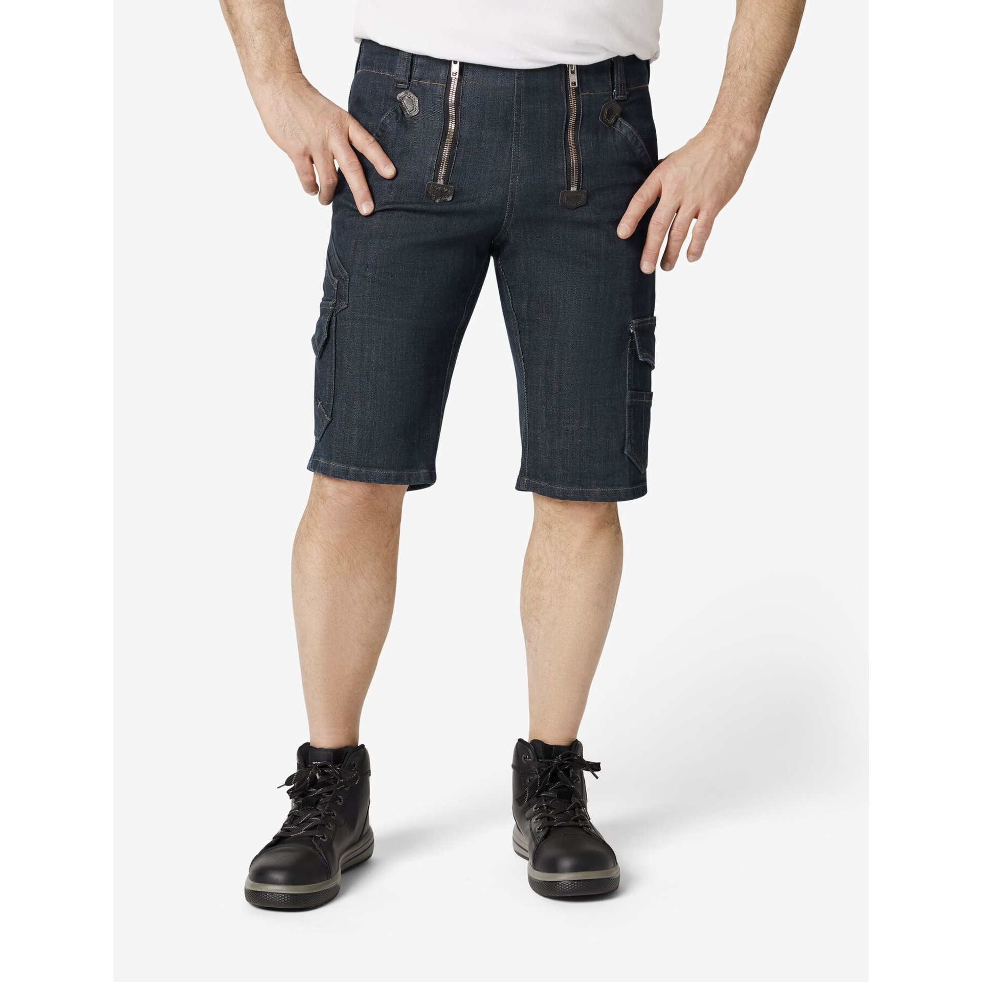 VOLKMAR Zunft-Bermuda Stretch-Jeans schwarzblau 64