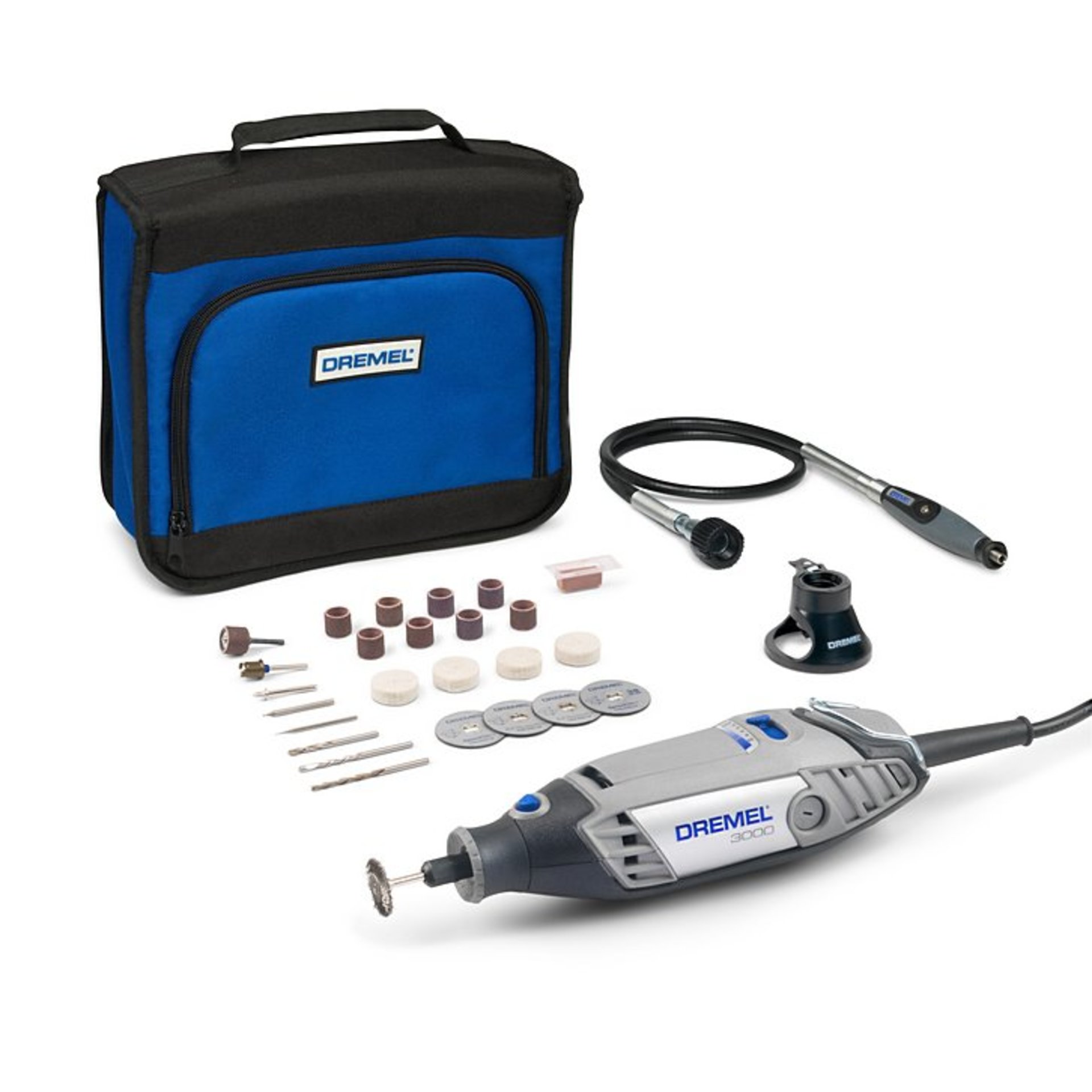 DREMEL® 3000-2/25 Multifunktionswerkzeug (130 W), 25 Zubehöre, 2 Vorsatzgerät