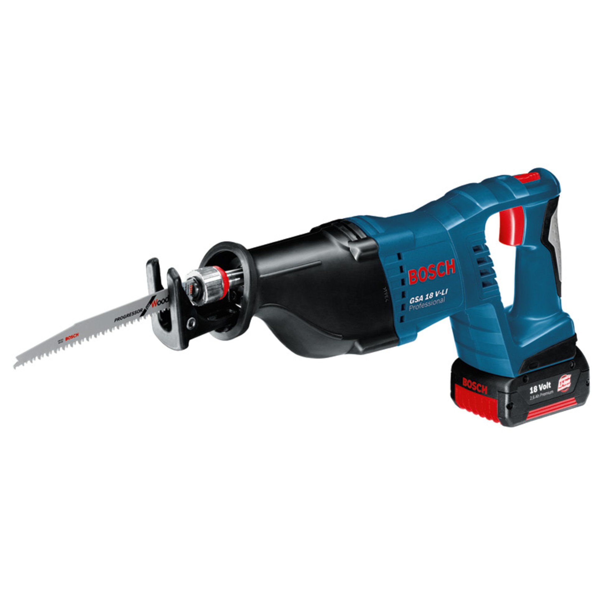 Akku-Säbelsäge GSA 18V-LI, 2 x Akku GBA 18V 5.0Ah in L-BOXX