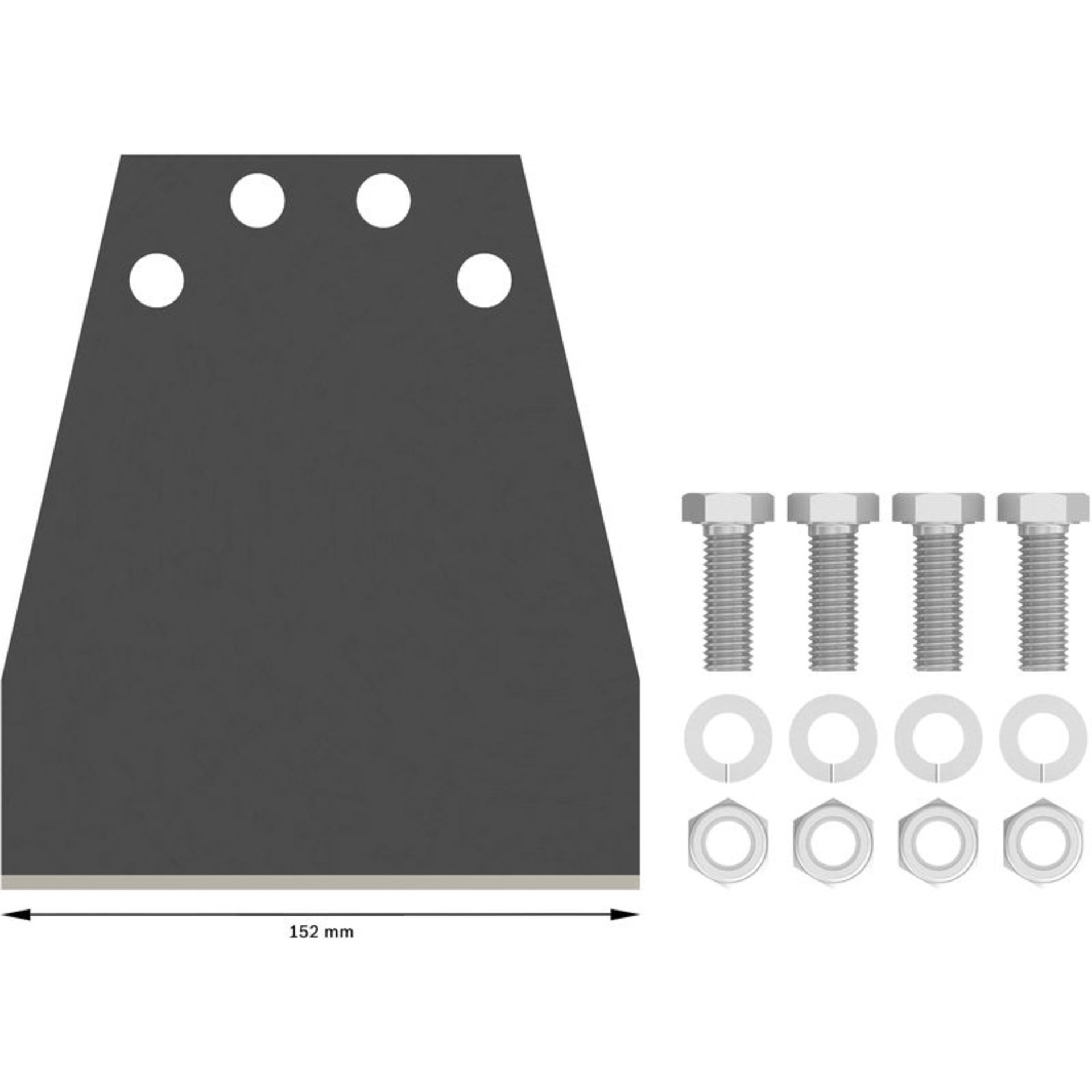 PRO SDS max Bodenschaber Ersatzset, 152 mm