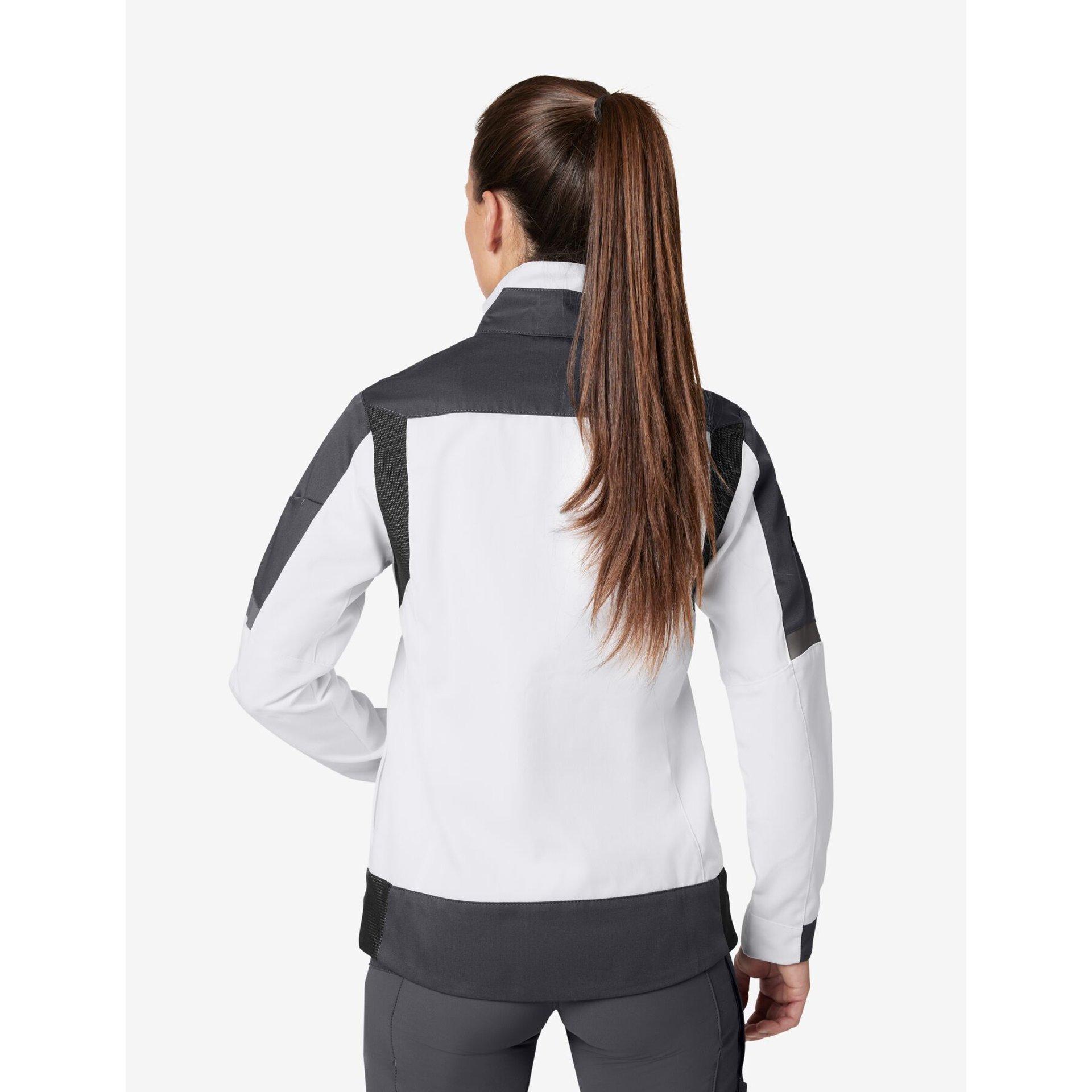 ANDREA Arbeitsjacke Damen weiß-anthrazit S