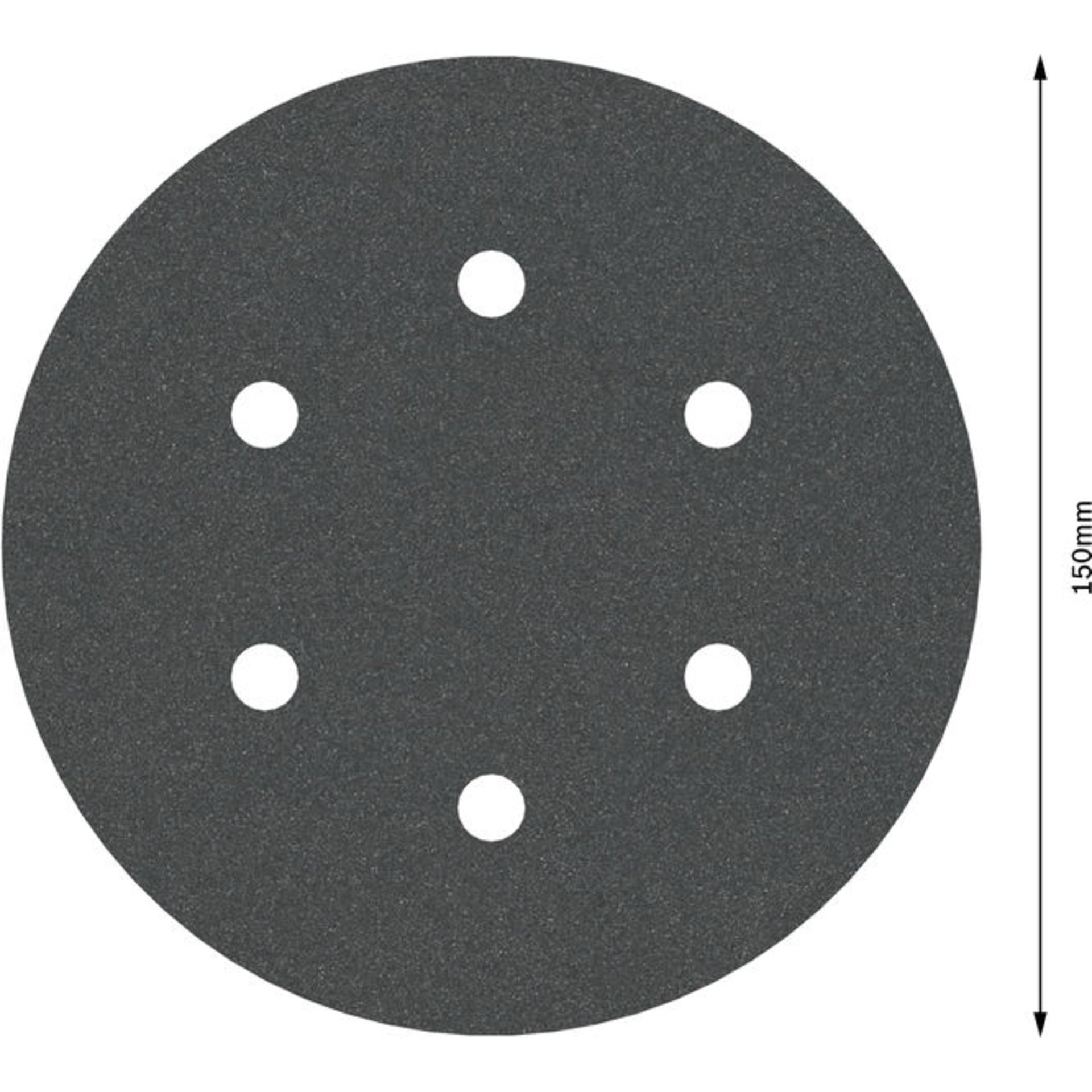 PRO F355 Schleifblatt, 150 mm, G240, 5-tlg.