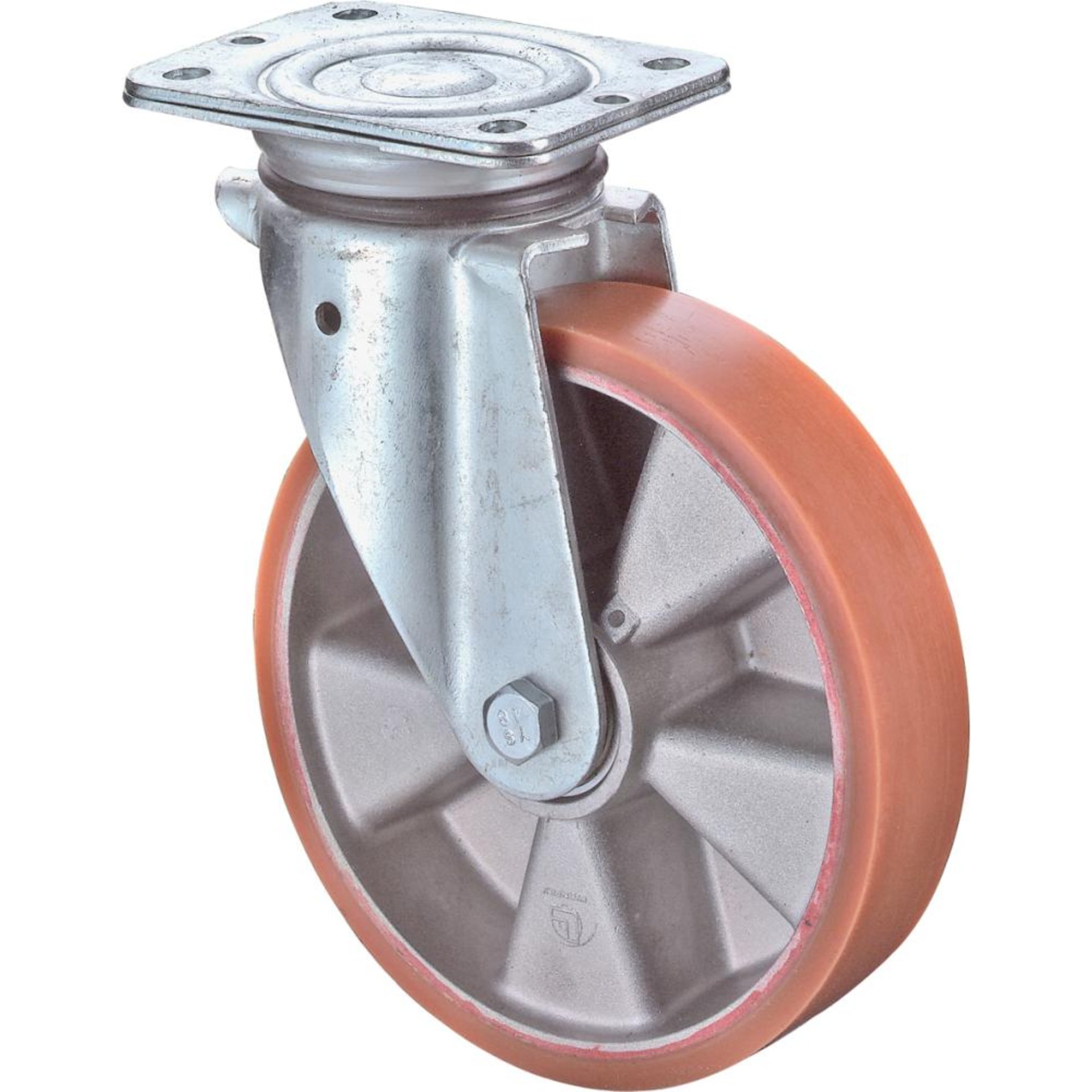 Lenkrolle 150mm N100.B90 Platte,Polyure Guss,KL N100.B90.154 BS ROLLEN