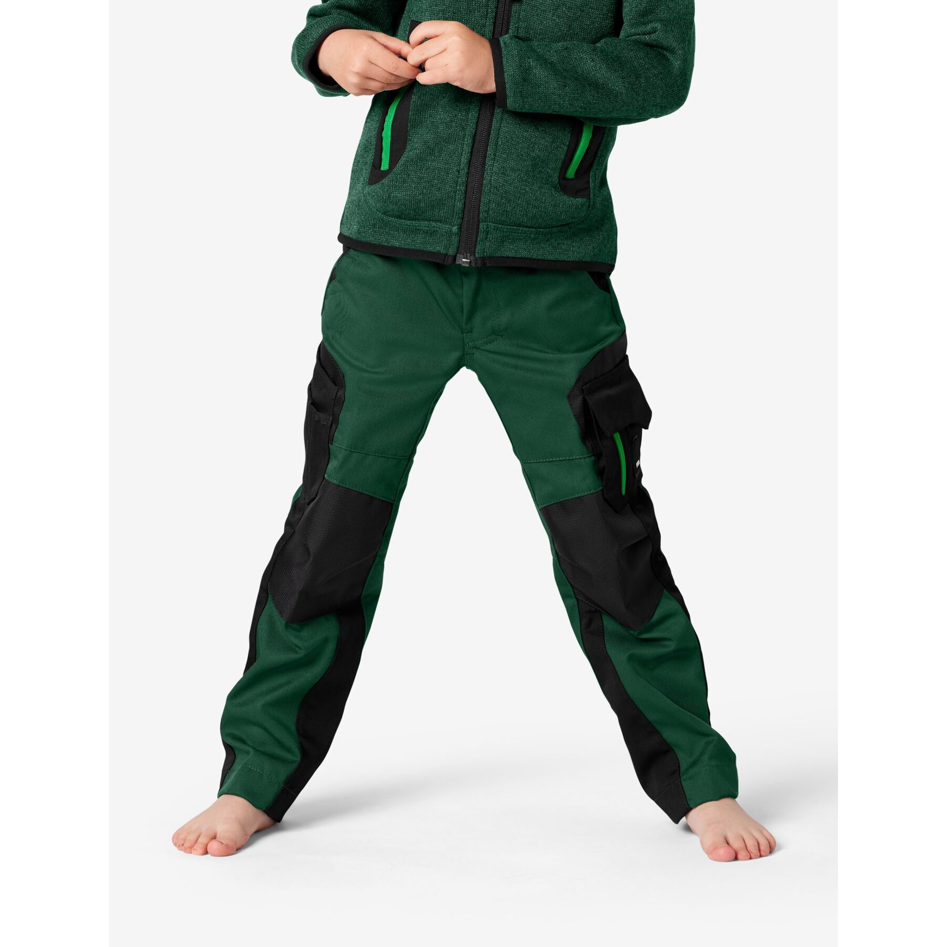 HUGO Arbeitshose Kinder grün-schwarz 146/152