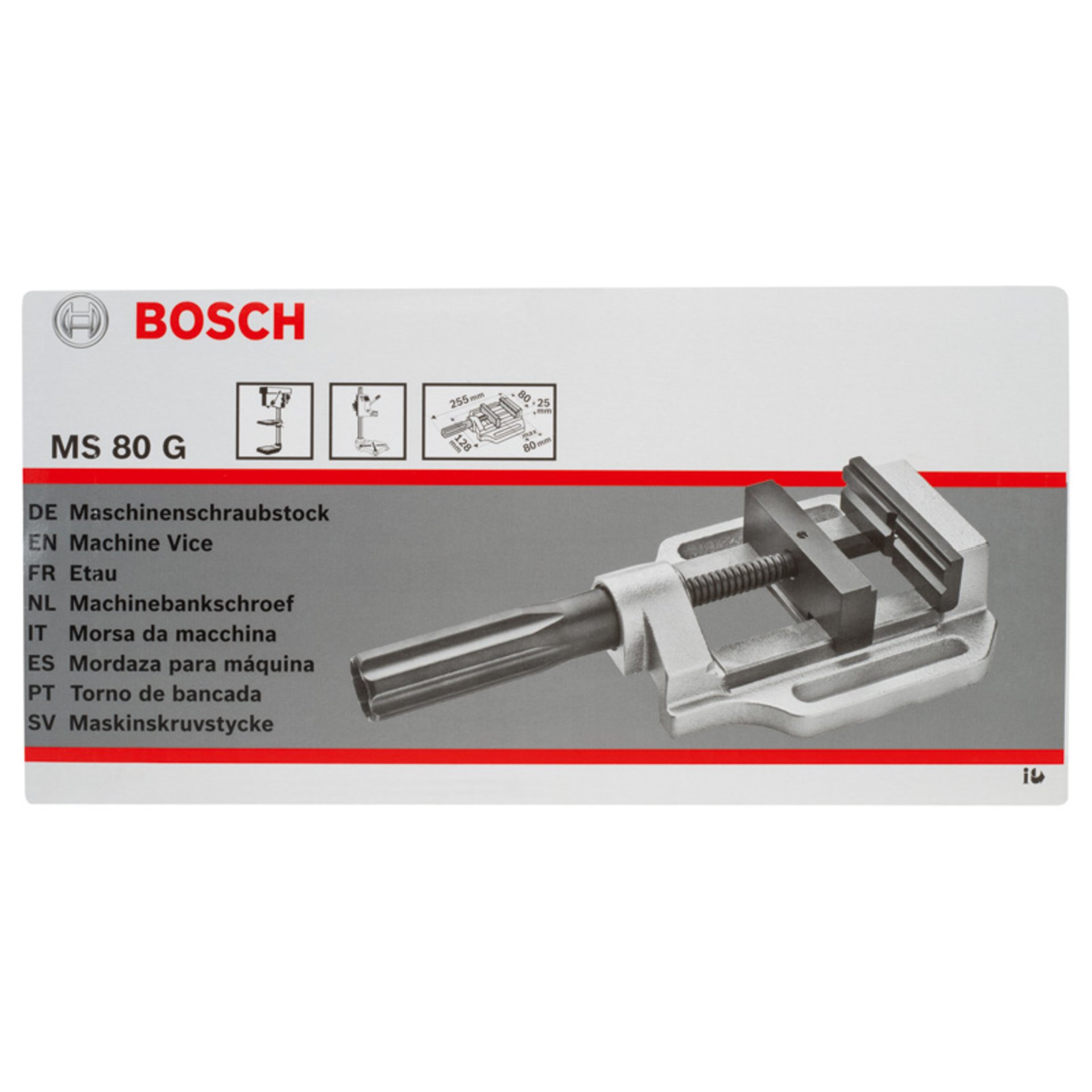Maschinenschraubstock MS 80 G, 100 mm, 80 mm, 80 mm