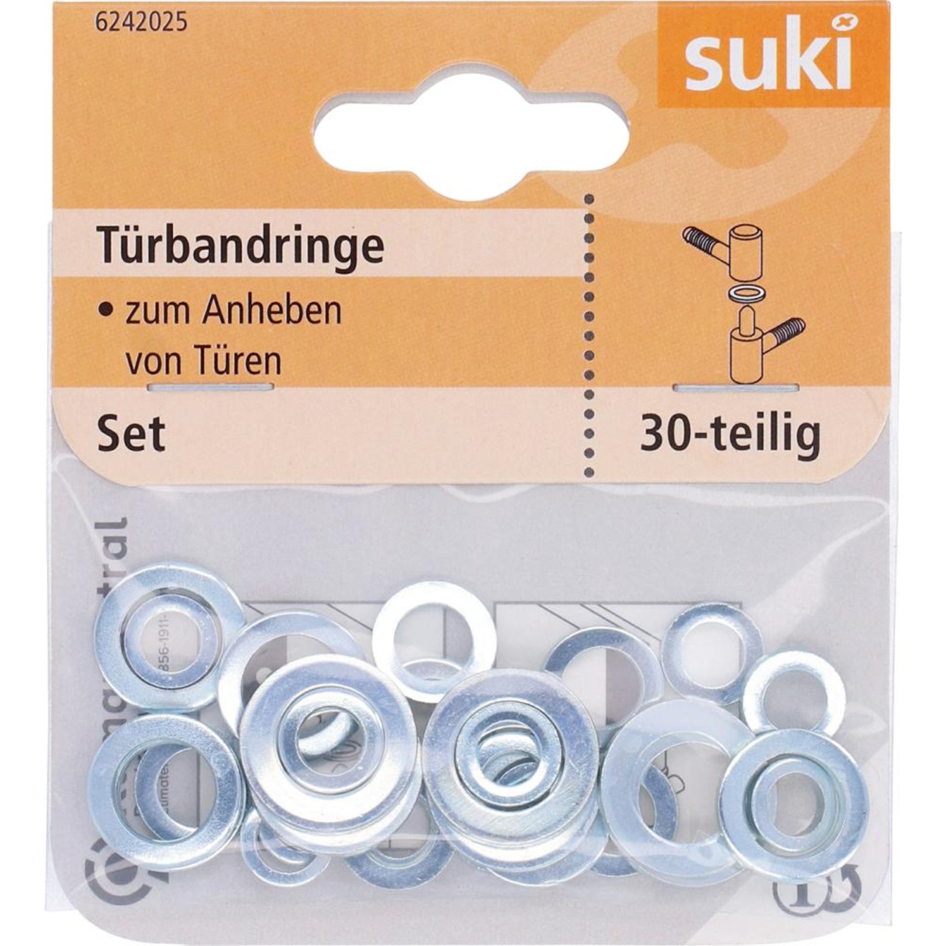 Türbandr Set, Ø5x10x2- 11x18x2,Sta,b.verz Inhalt: 30