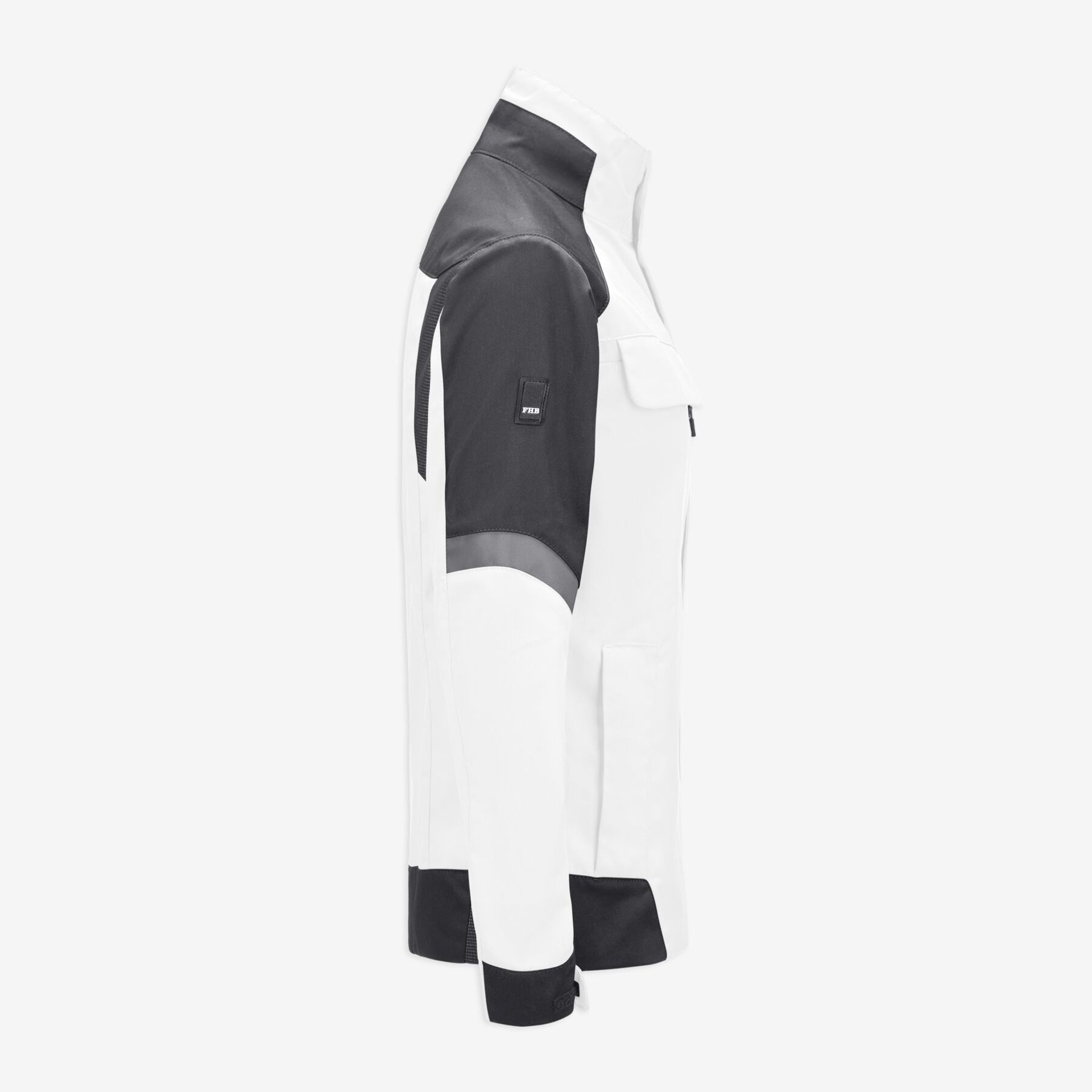 ANDREA Arbeitsjacke Damen weiß-anthrazit S