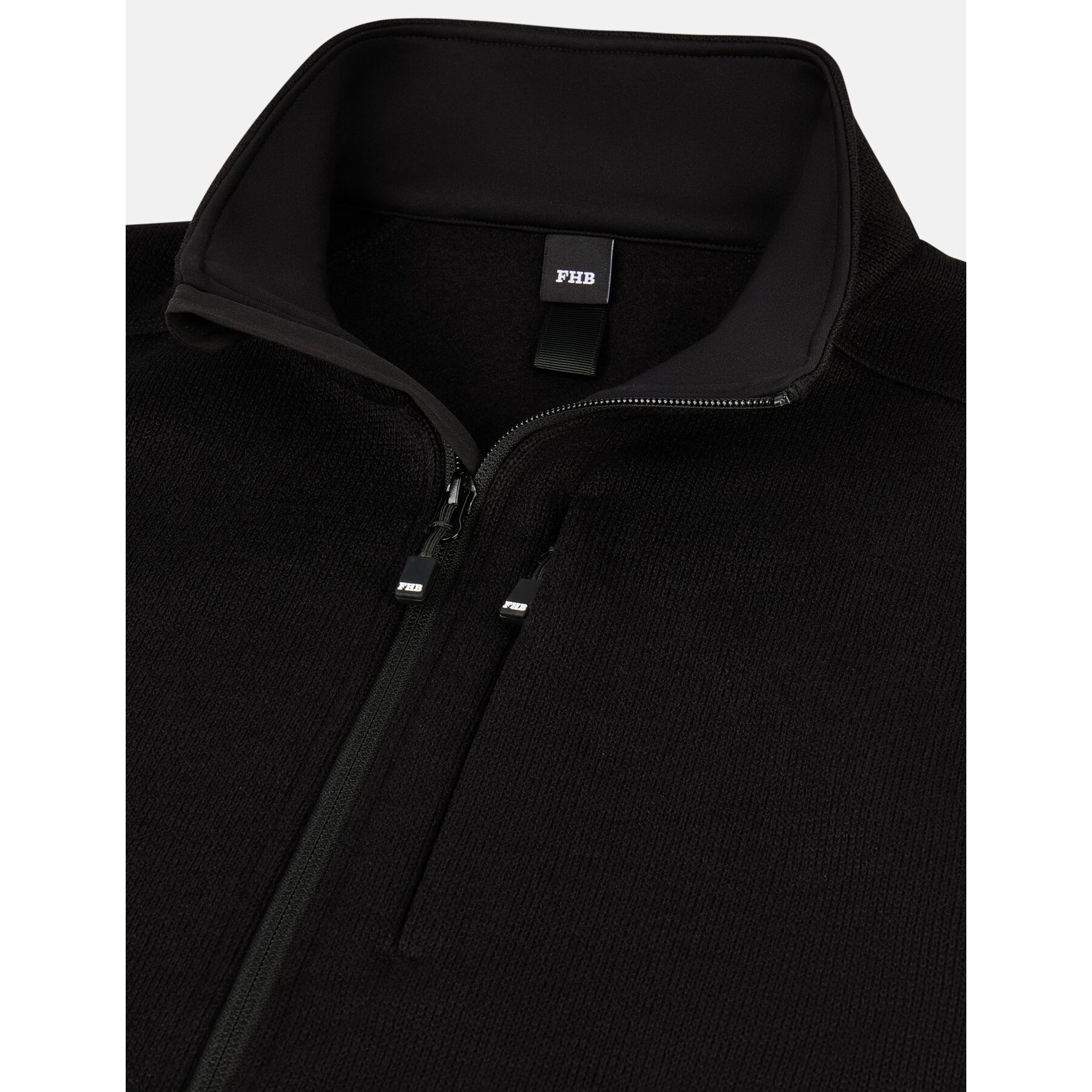 ELSA Strick-Fleece-Weste schwarz 2XL