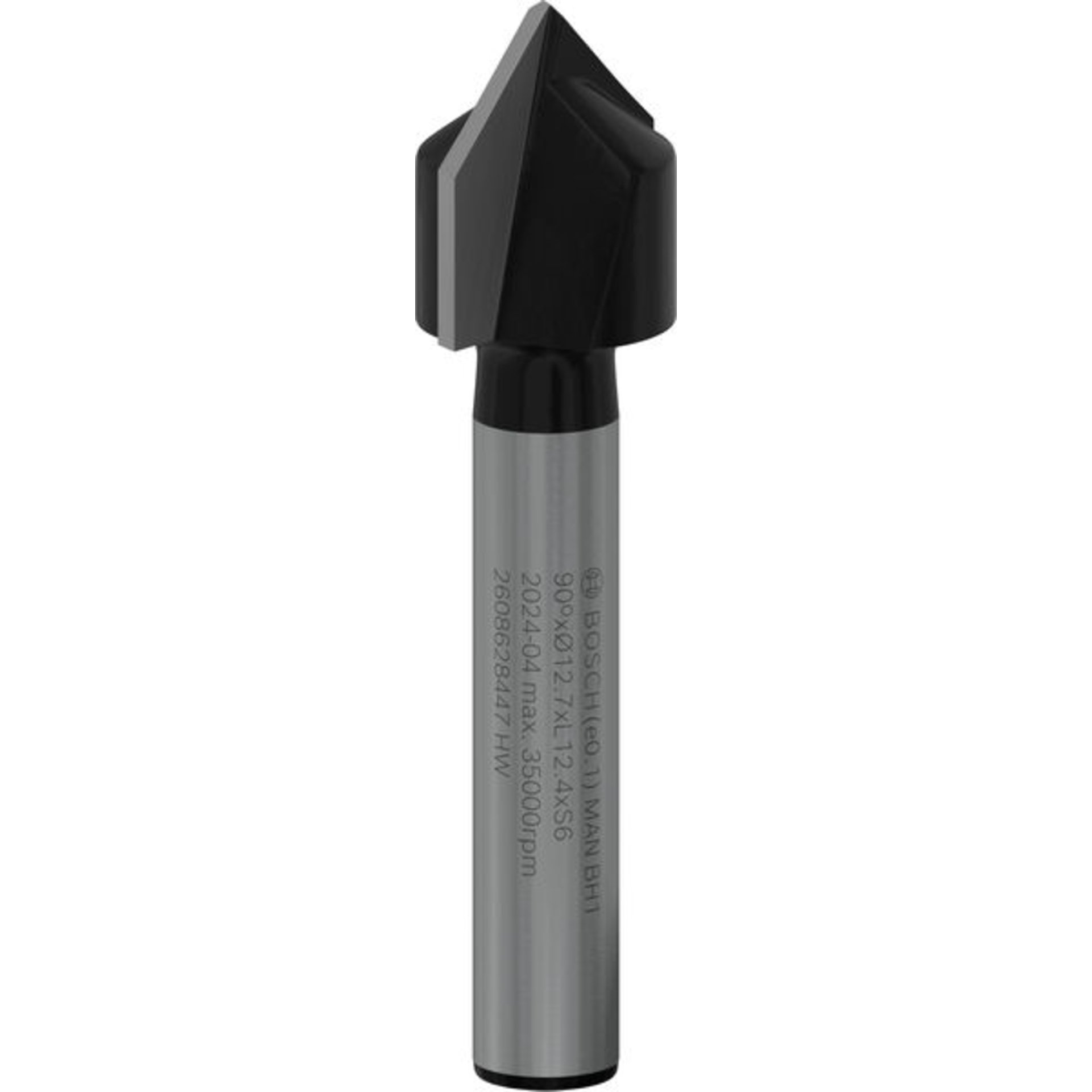 PRO V-Nutfräser, 90° x Ø 12,7, Schaft 6 mm