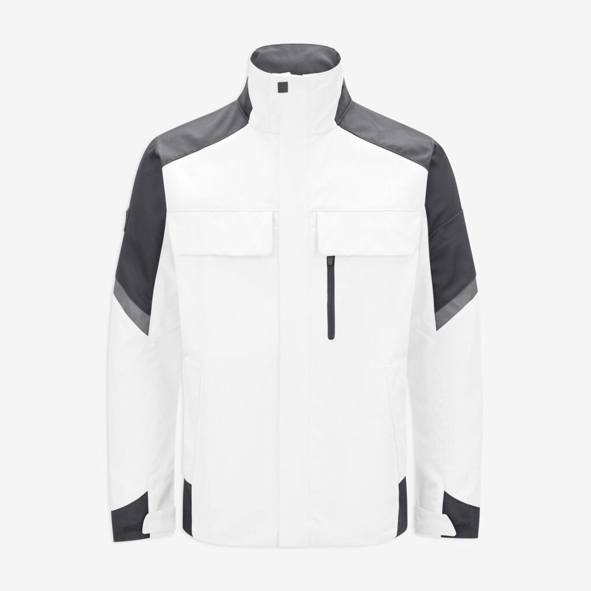 FRANK Arbeitsjacke Herren weiß-anthrazit L