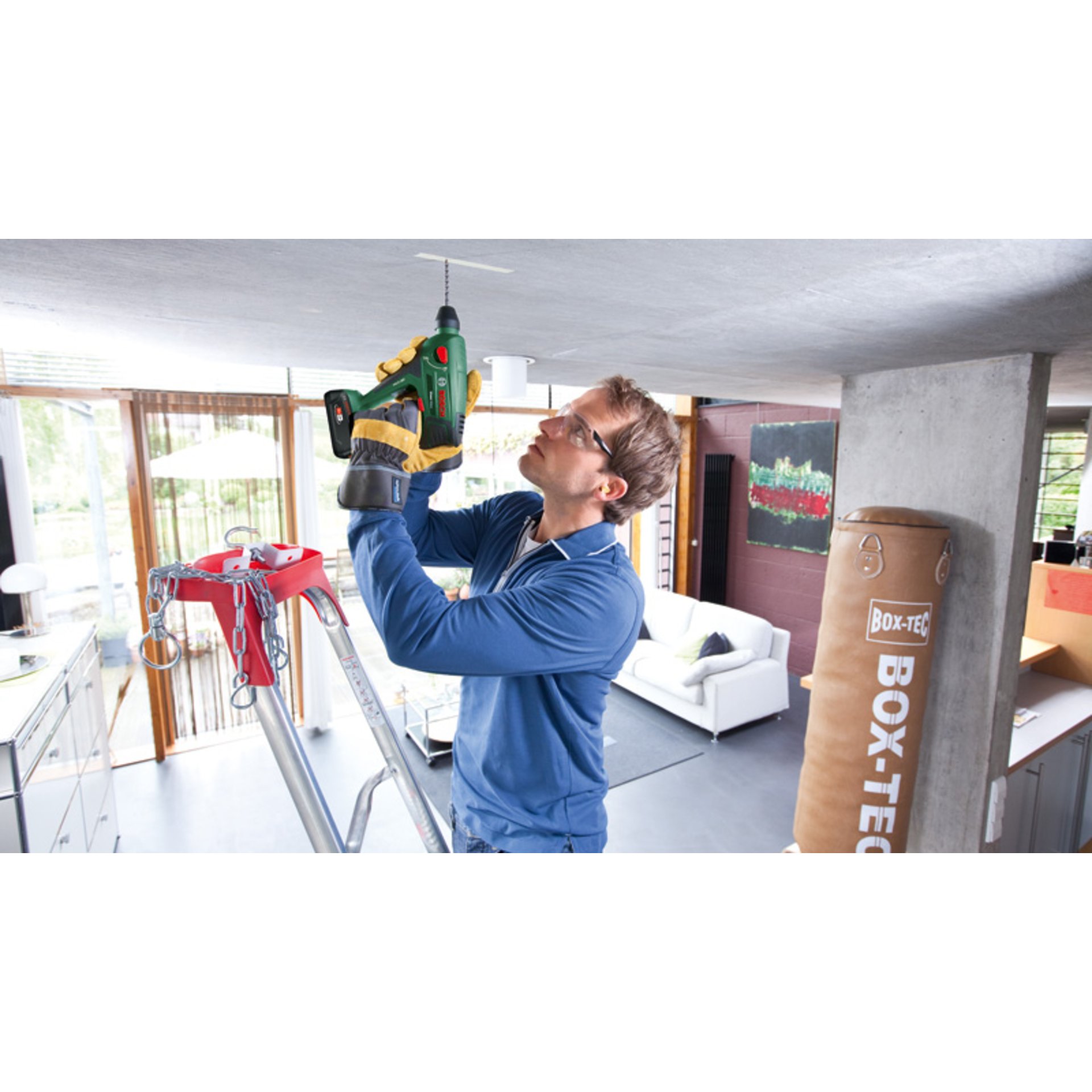 Akku-Bohrhammer UNEO Maxx, 1 x Akku PBA 18V 2.5Ah im Koffer