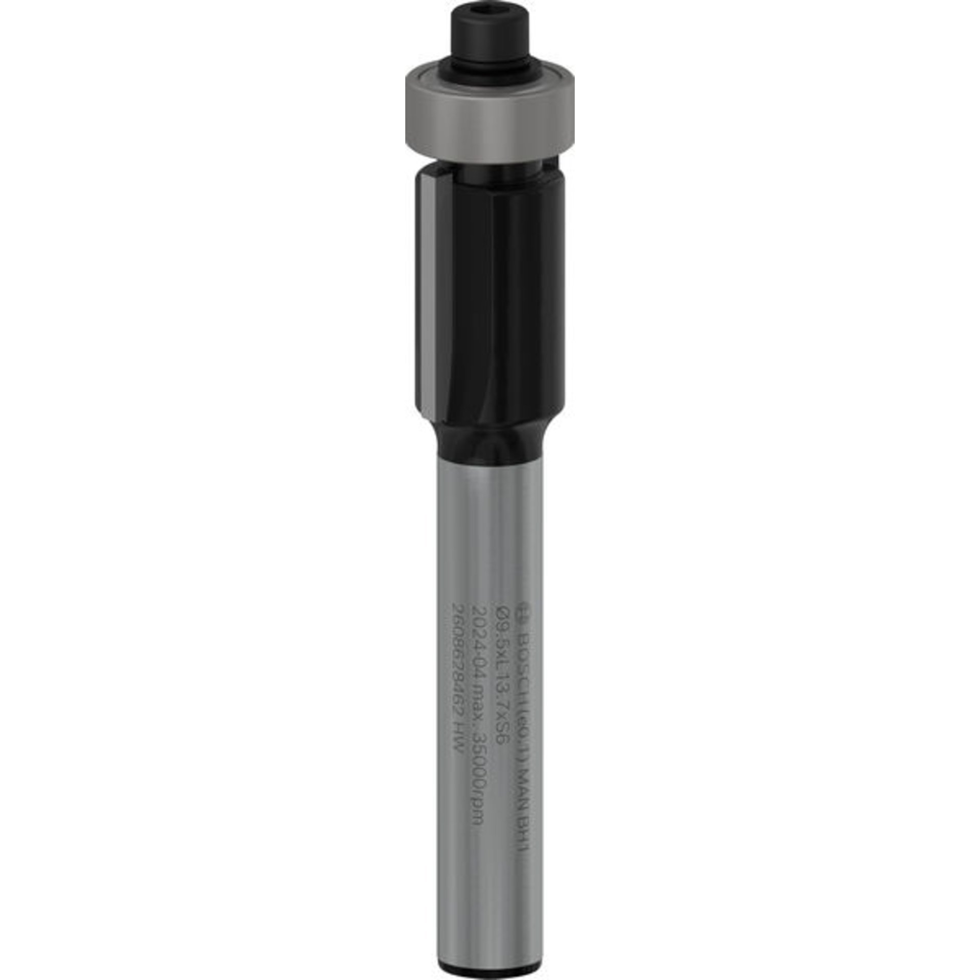 PRO Bündigfräser mit untenlieg. Führungskugellager, Ø 9,5 x L 13,7, Schaft 6 mm