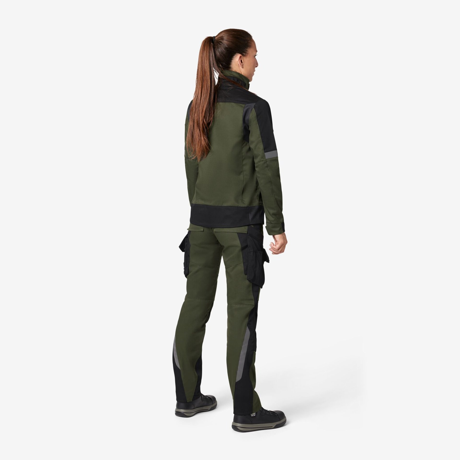 ANDREA Arbeitsjacke Damen oliv-schwarz XL