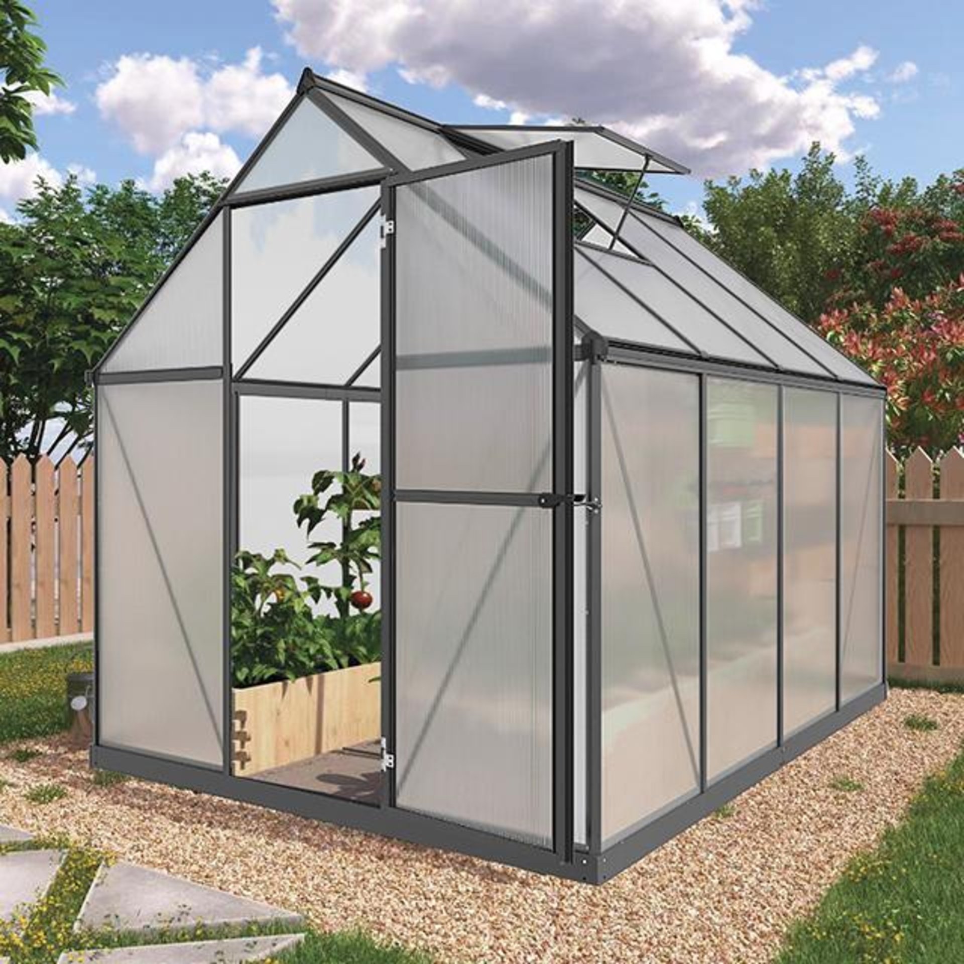 Gewächshaus Comfort 4,4 m² 182x241x208cm (BxTxH)