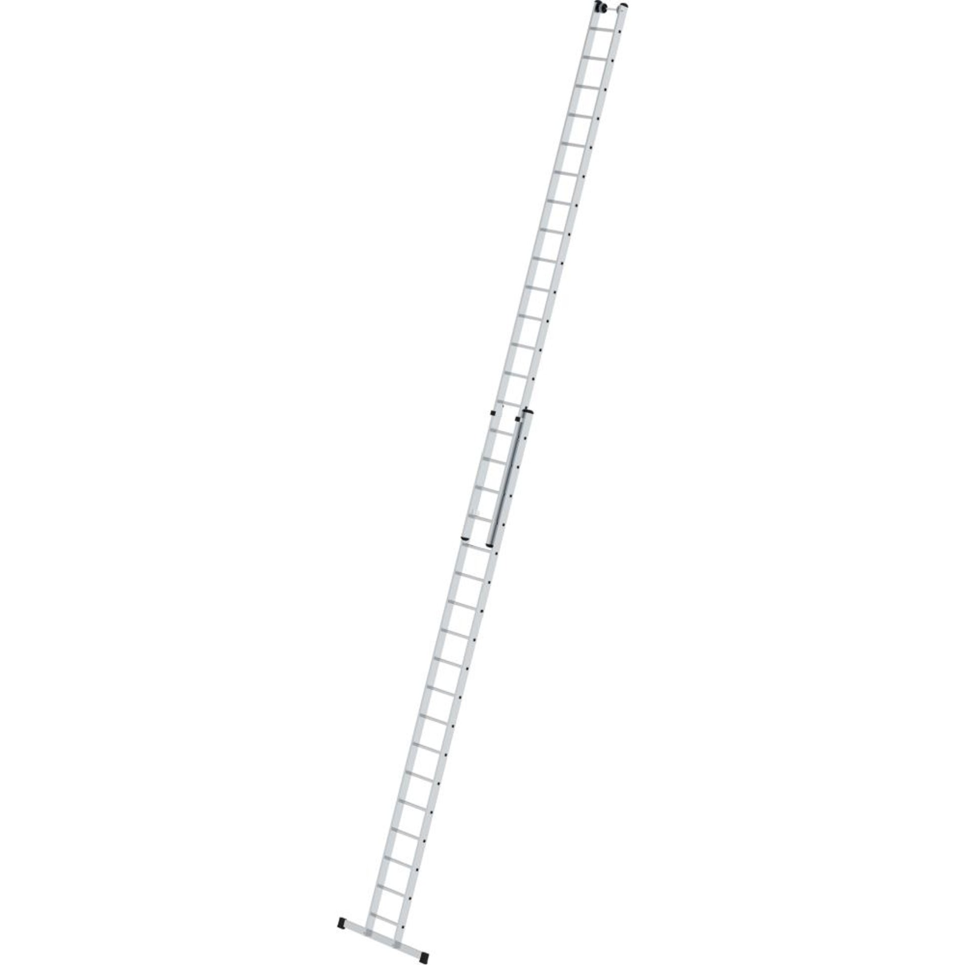 Alu-Schiebeleiter 2x18 Sprossen Leiterlänge 5,30m eingef.Arbeitshöhe bis 10,30 m
