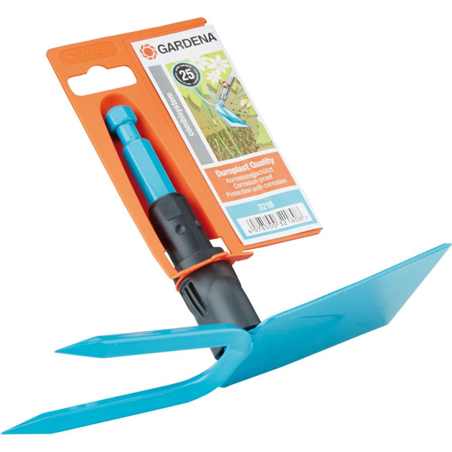 CS.-Gartenhacke flachform7,5 cm breit, 2 Zinken Gardena
