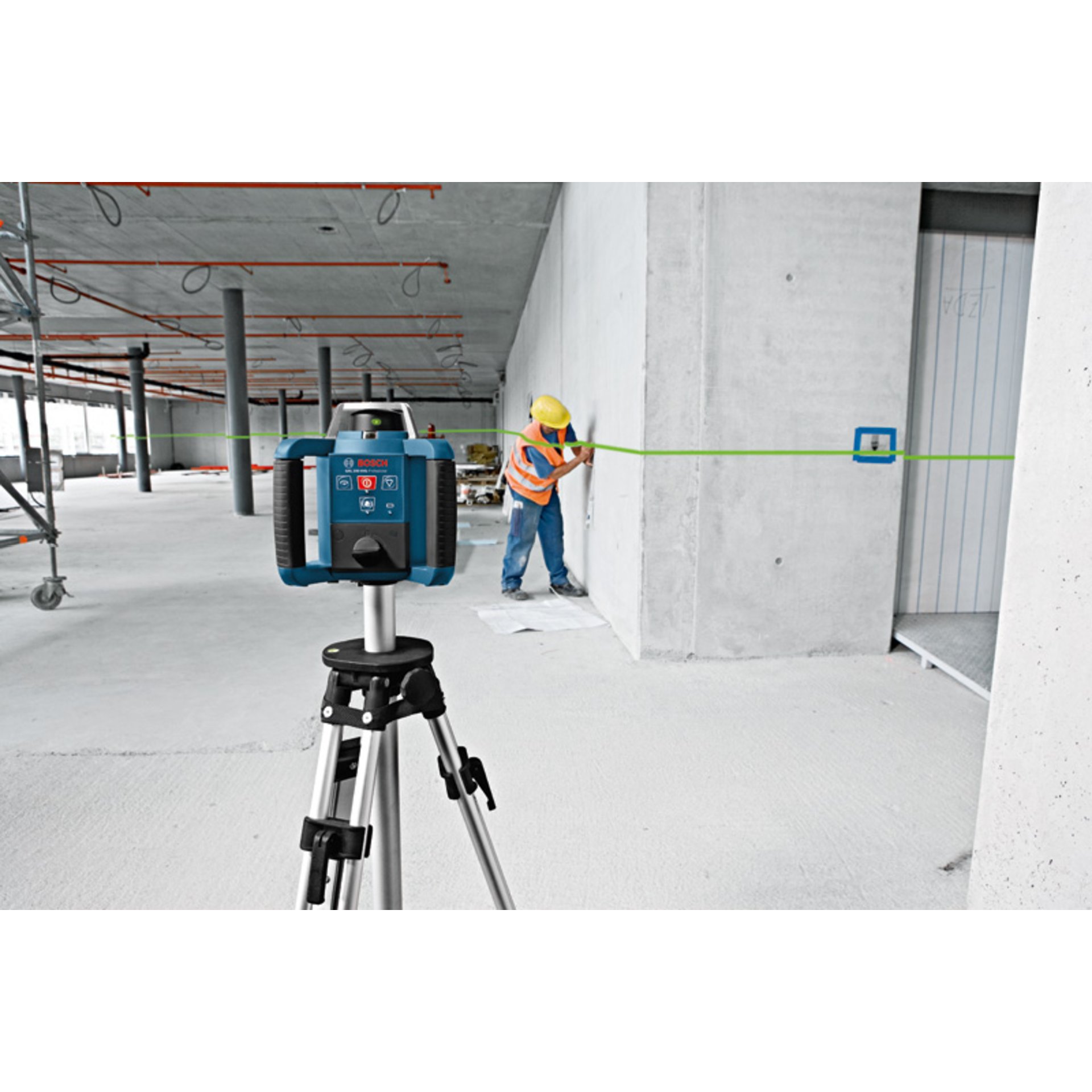 Rotationslaser GRL 300 HVG, 2 x Batterie LR20 1,5V im Handwerkerkoffer