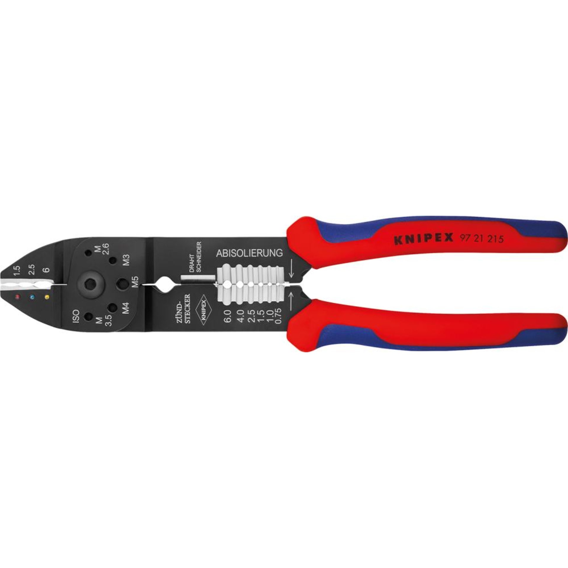 Crimpzange 9721215 für isolierte Kabelschuhe 0,75-6qmm KNIPEX