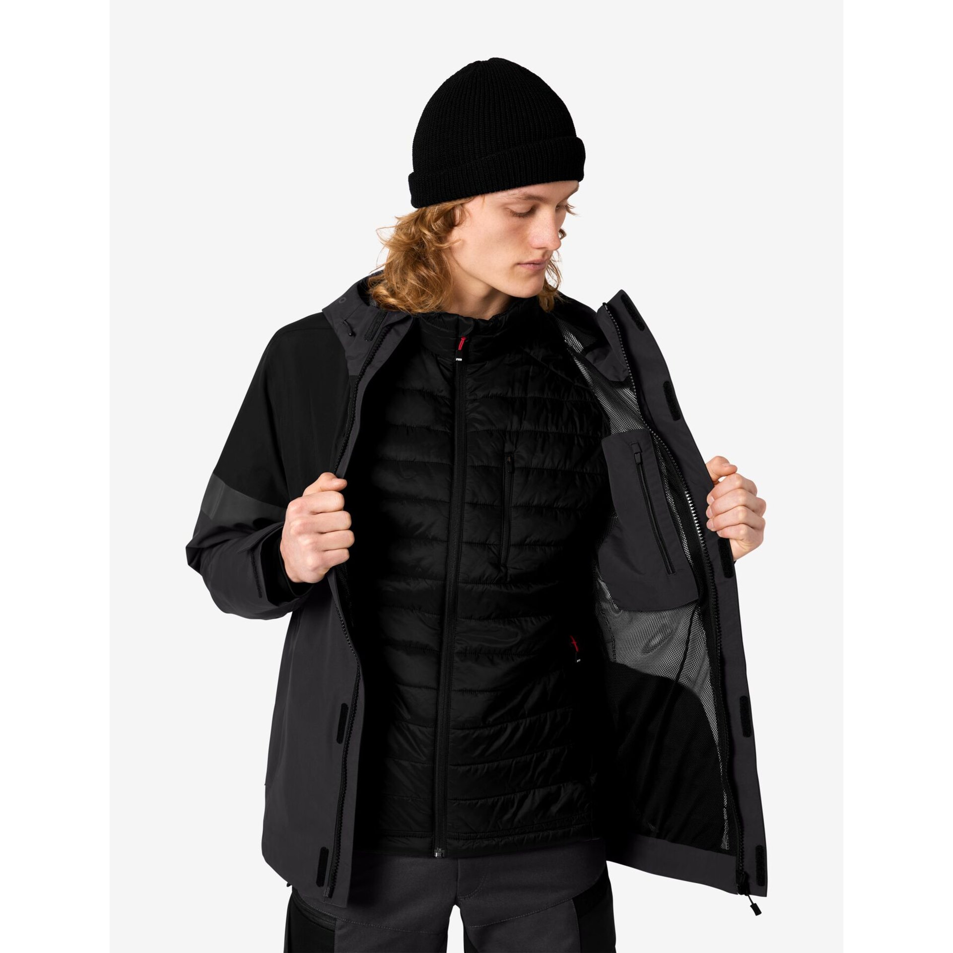 LUCA Hardshell-Jacke anthrazit-schwarz 4XL