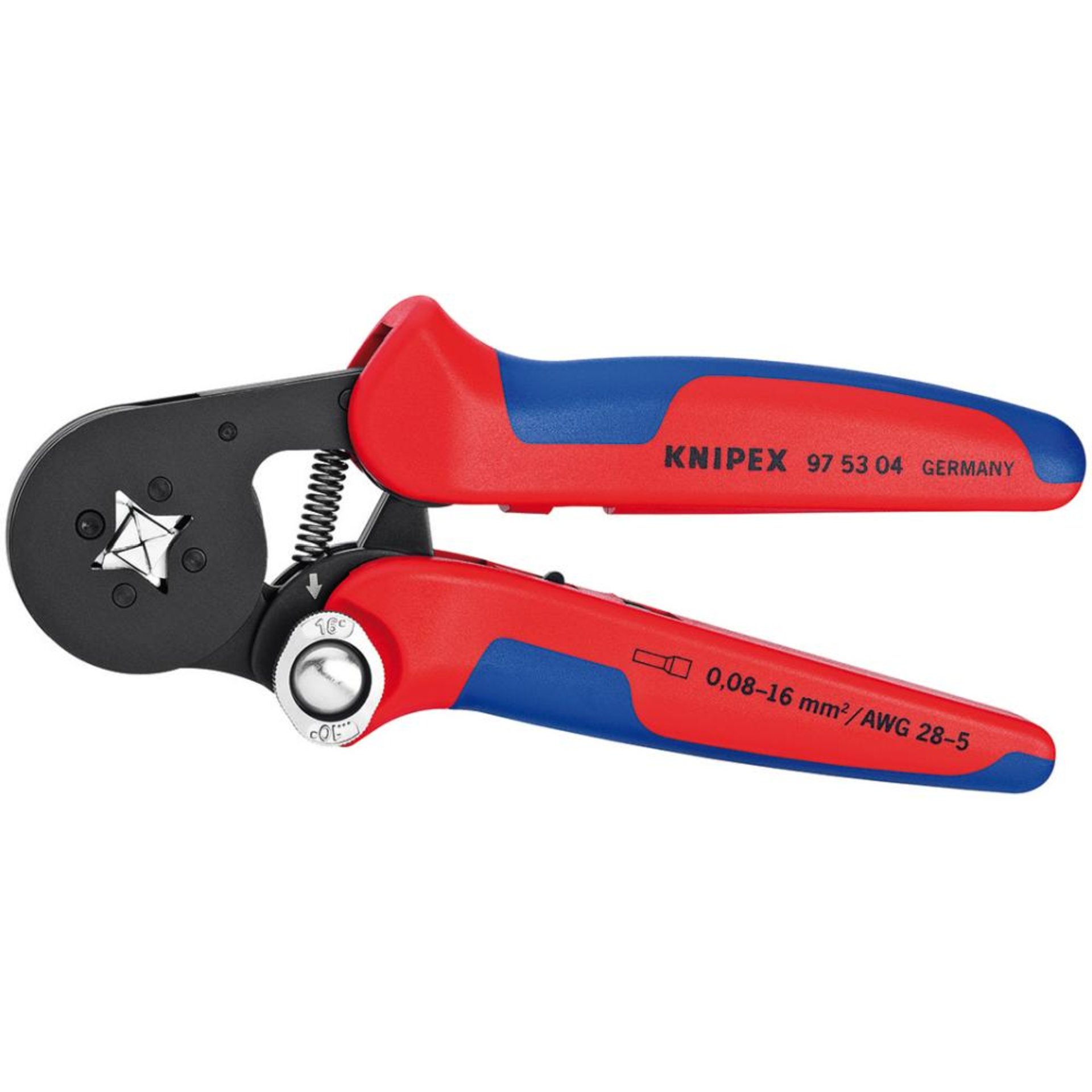 Aderendhülsenzange 4-kant 0,08-16qmm KNIPEX