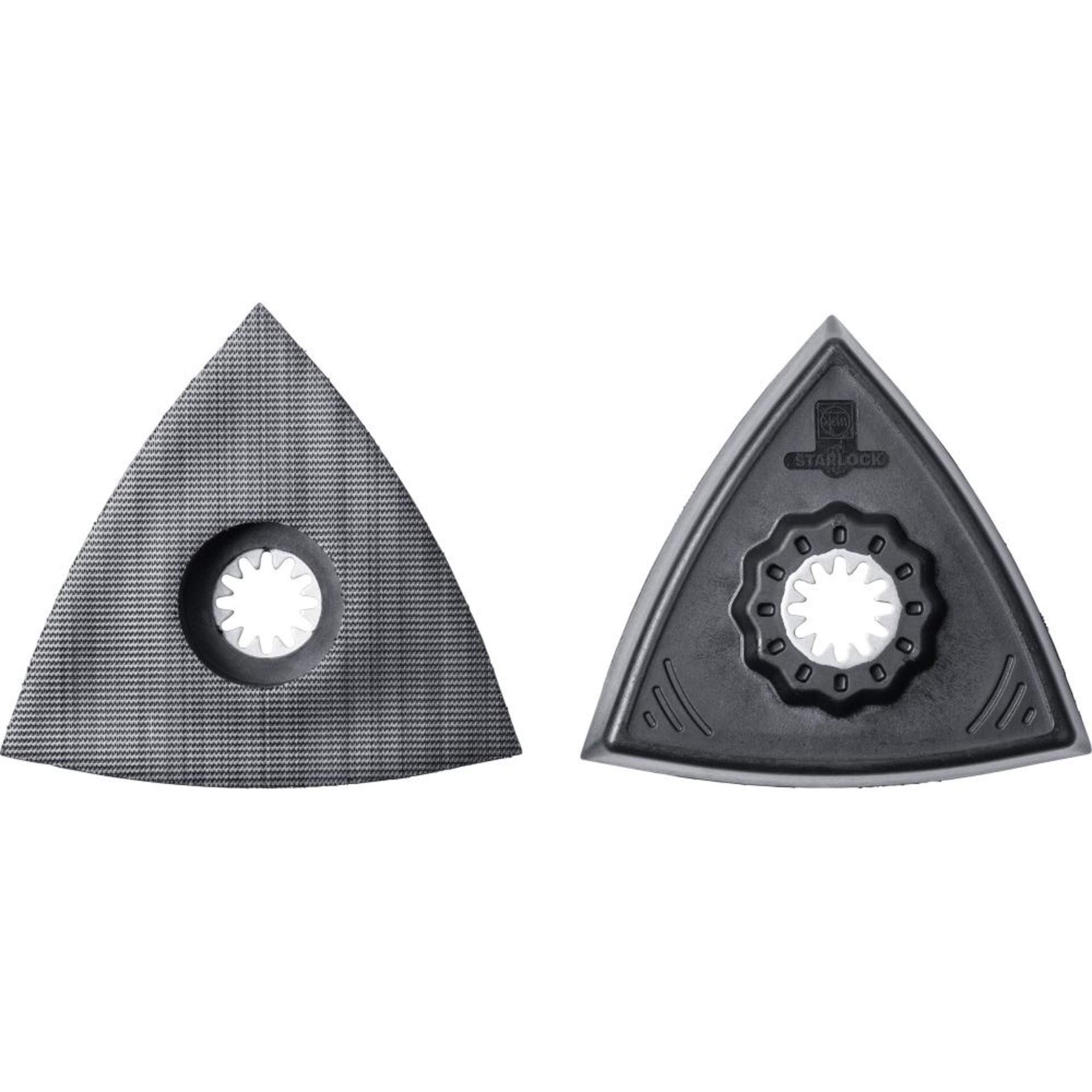 Schleifplatten-Set Dreieck, ungelocht Fein VE à 2 Stück Starlock