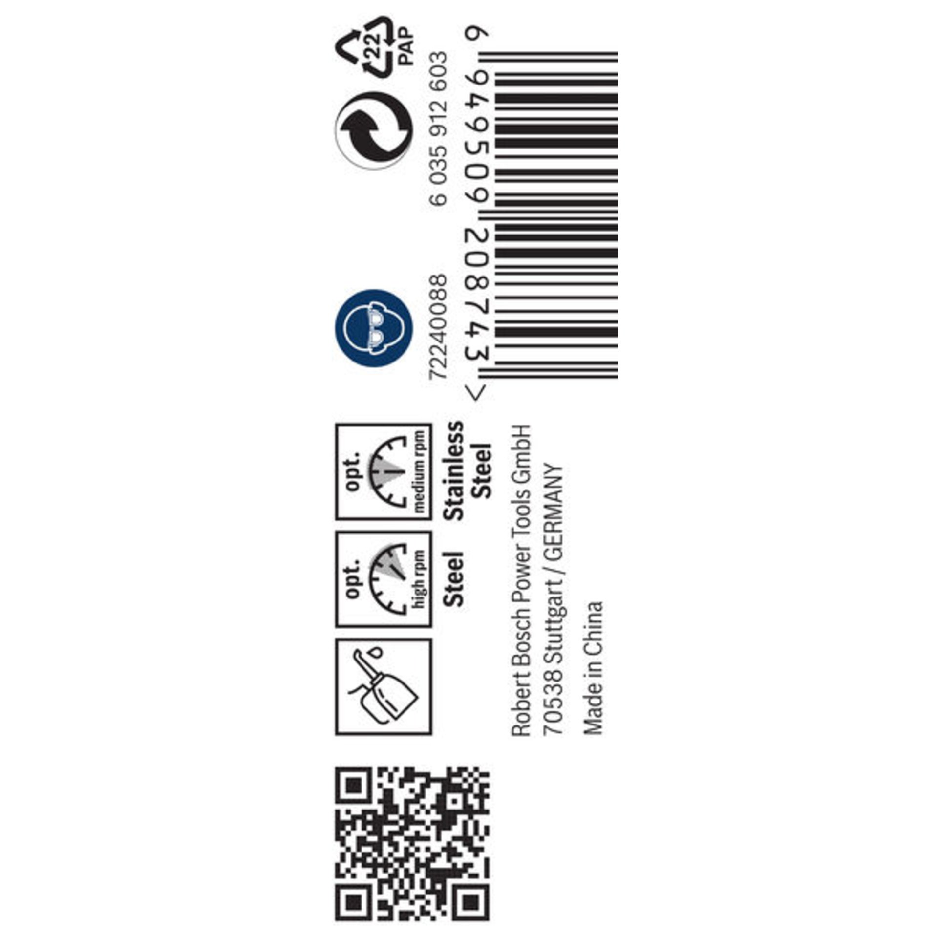 PRO Stainless Steel HSS-Co Spiralbohrer, 3,6 x 39 x 70 mm, 10-tlg.