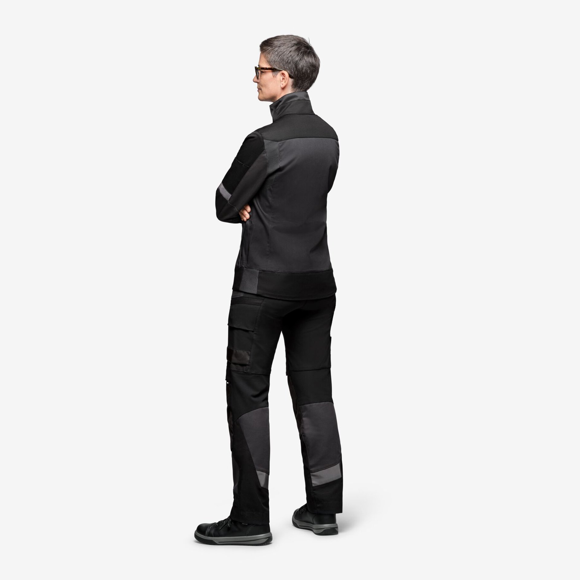 ANDREA Arbeitsjacke Damen anthrazit-schwarz 2XL