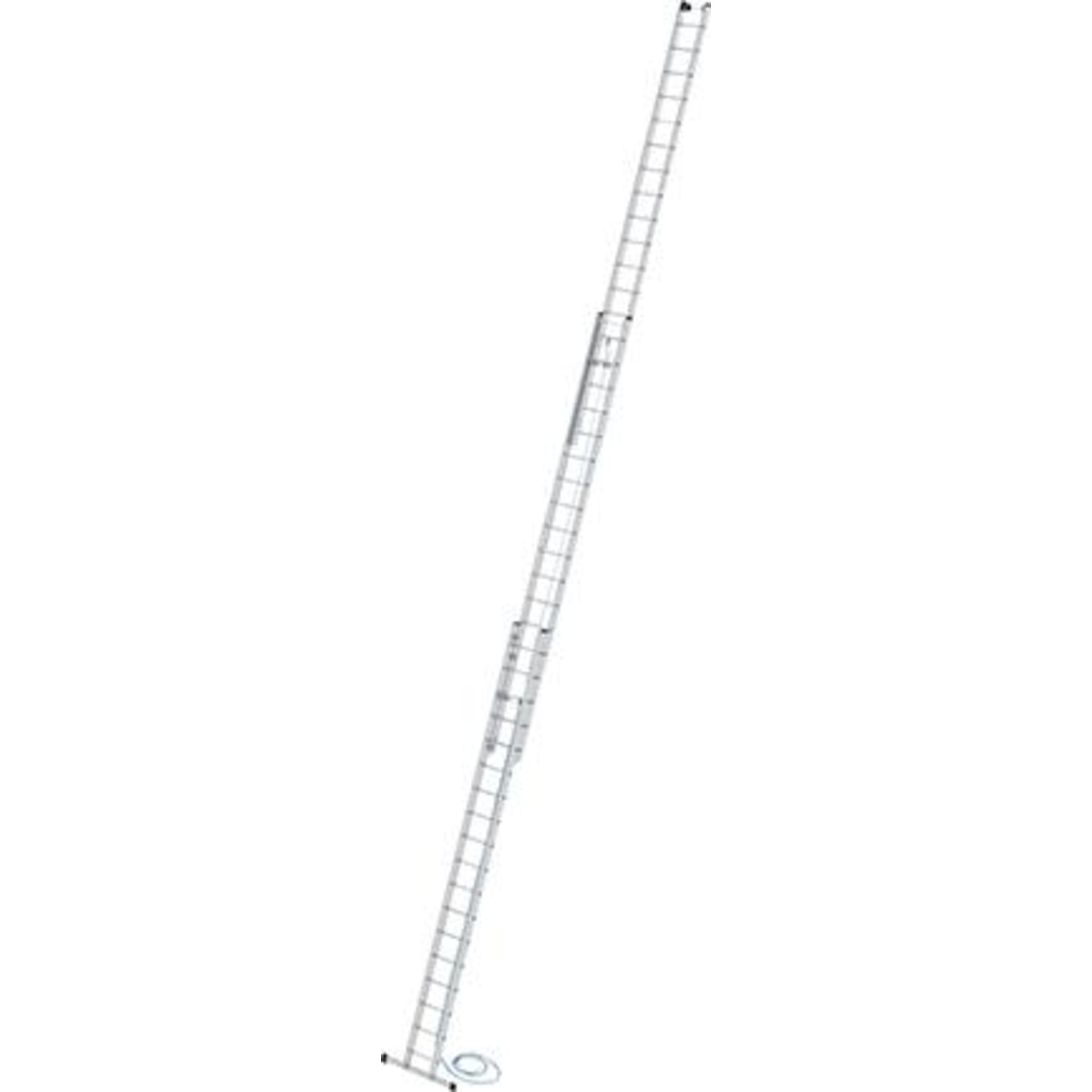 Alu-Seilzugleiter 3x18 Sprossen Leiterlänge 5,30m eingef.Arbeitshöhe bis 13,60 m