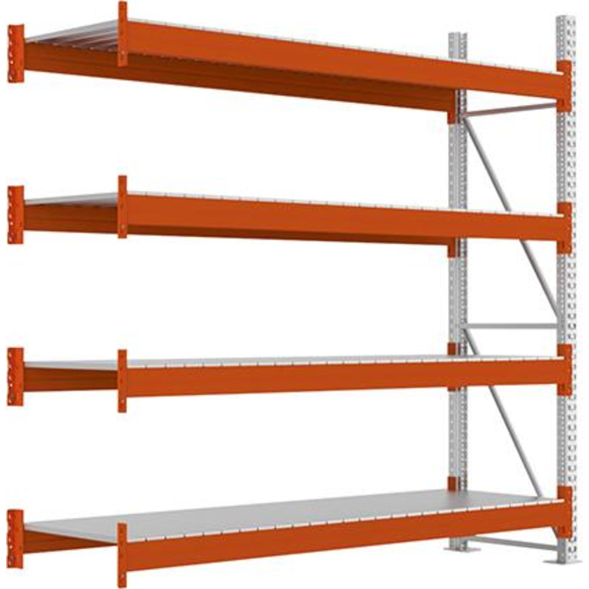 Großfachregal MULTIPAL S B2700xT800xH2700 mm Anbaufeld 4 Böden Fachlast 2400kg META