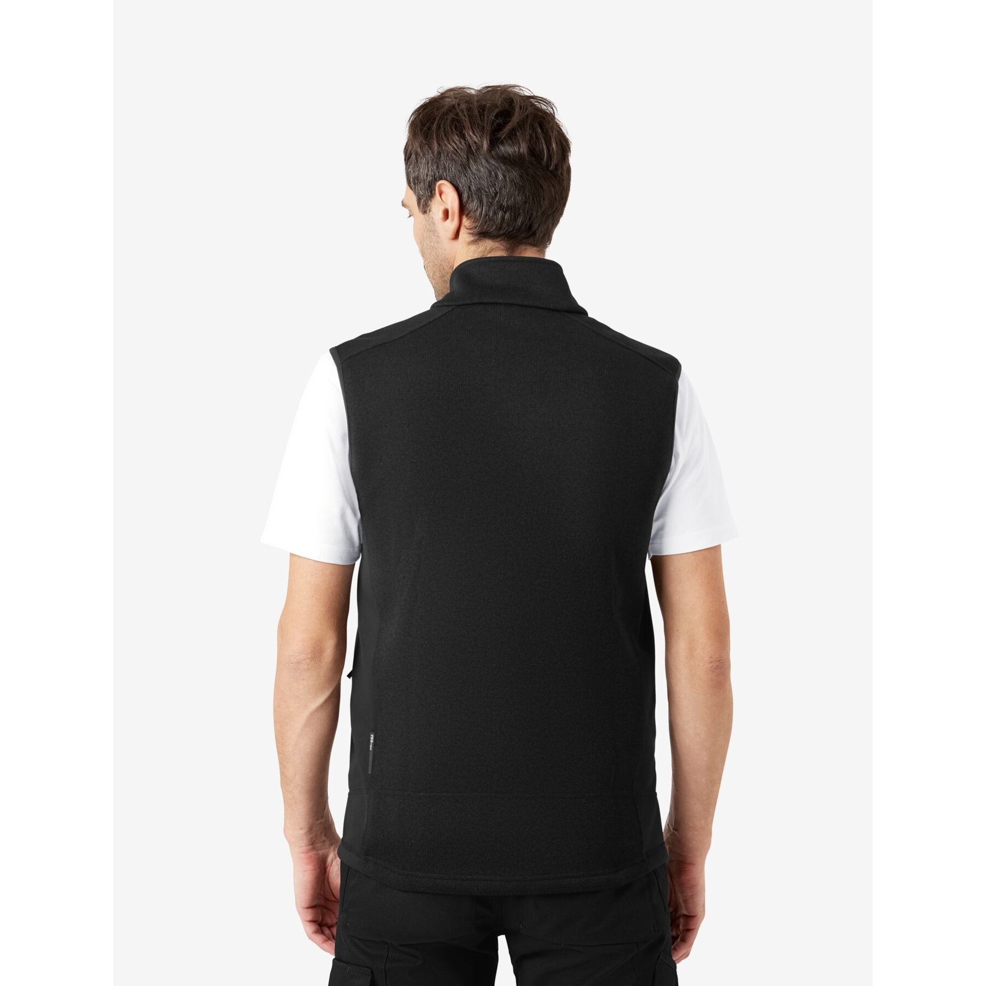 ADDE Strick-Fleece-Weste  schwarz 5XL