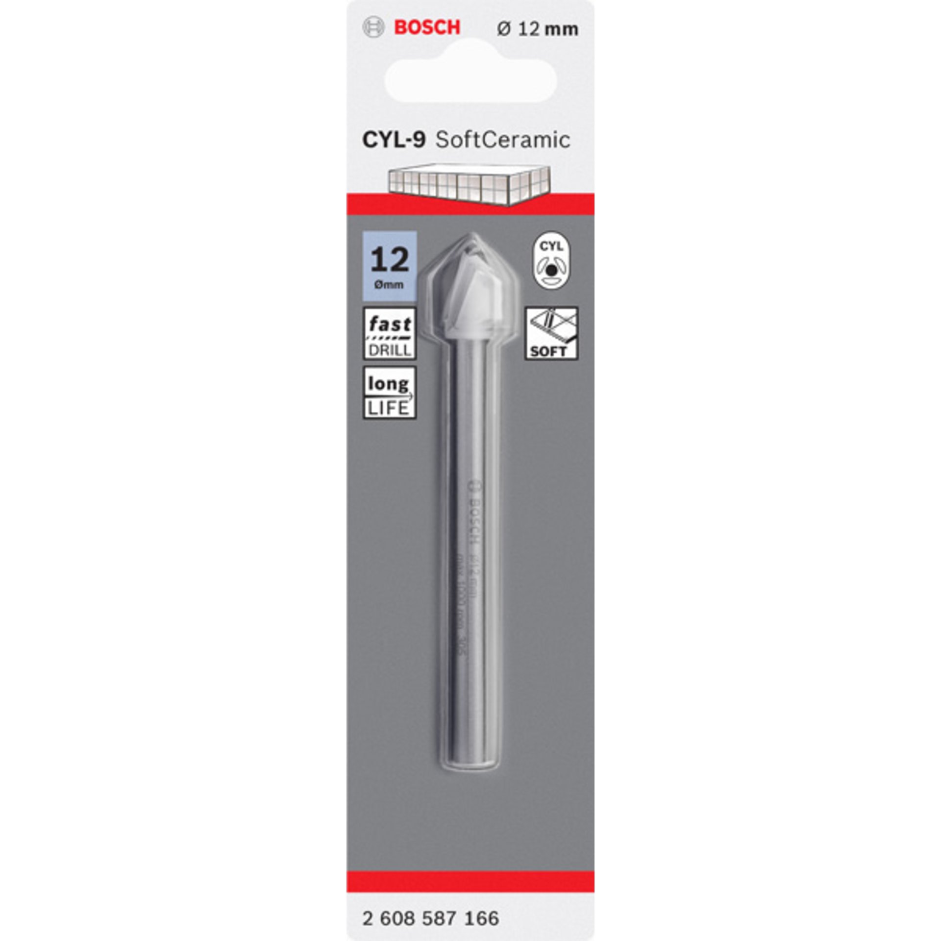 Fliesenbohrer CYL-9 Ceramic, 12 x 90 mm
