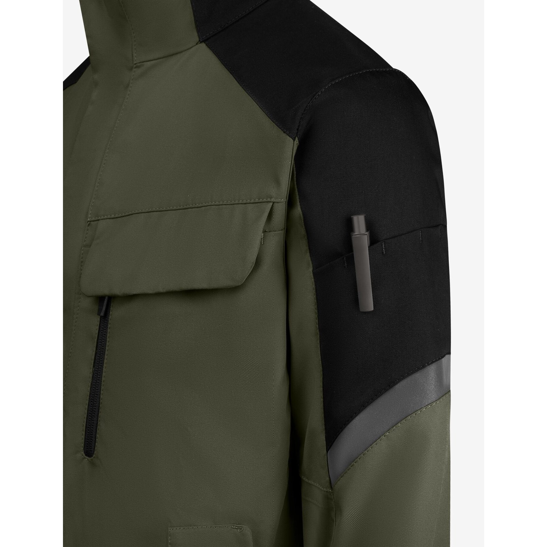 ANDREA Arbeitsjacke Damen oliv-schwarz XL