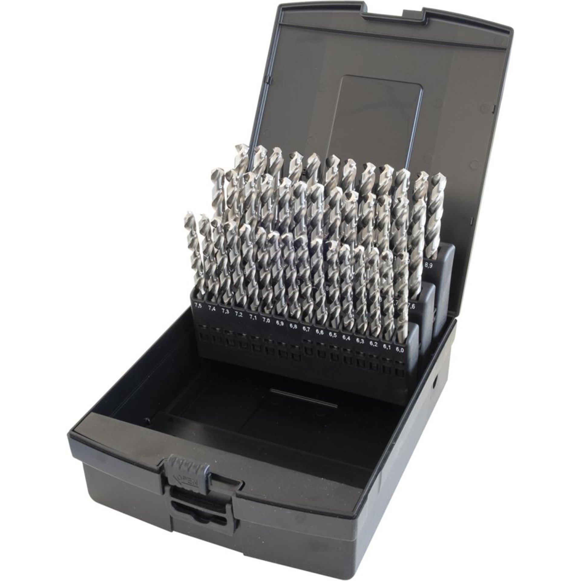 Spiralbohrer-Set DIN338 HSSE geschliffen Typ N 6-10mm FORTIS