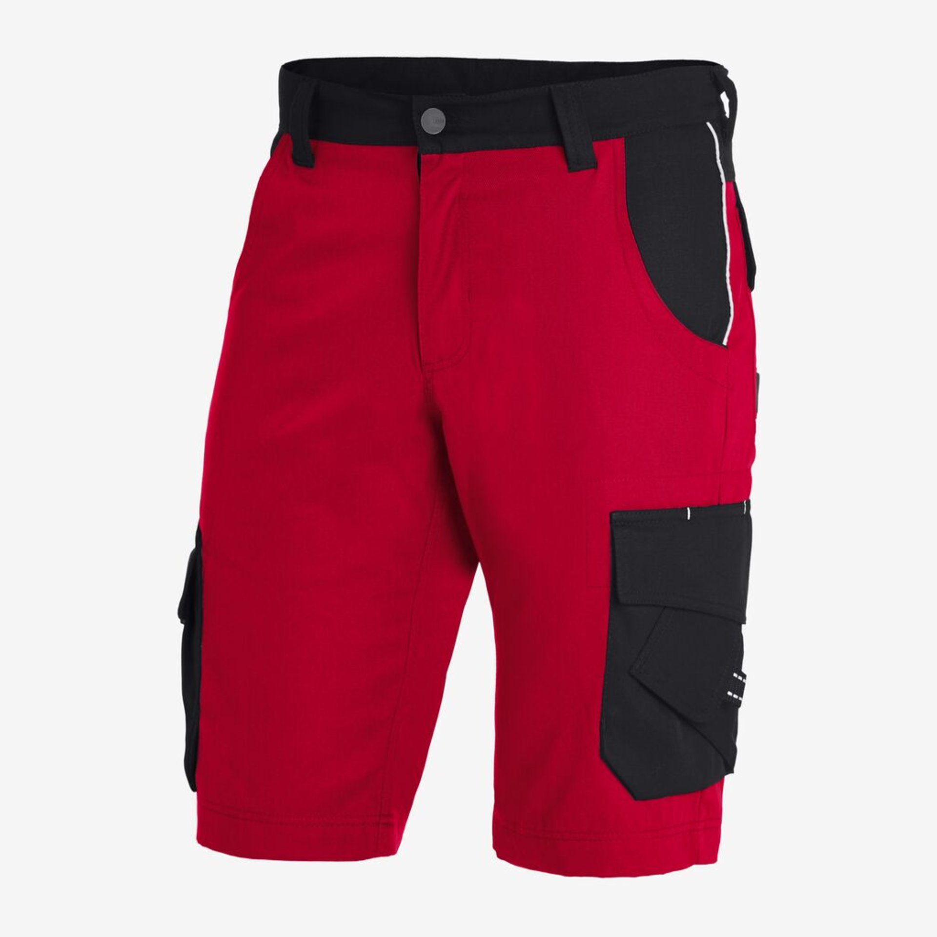 THEO Bermuda kurze Arbeitshose rot-schwarz Gr. 68