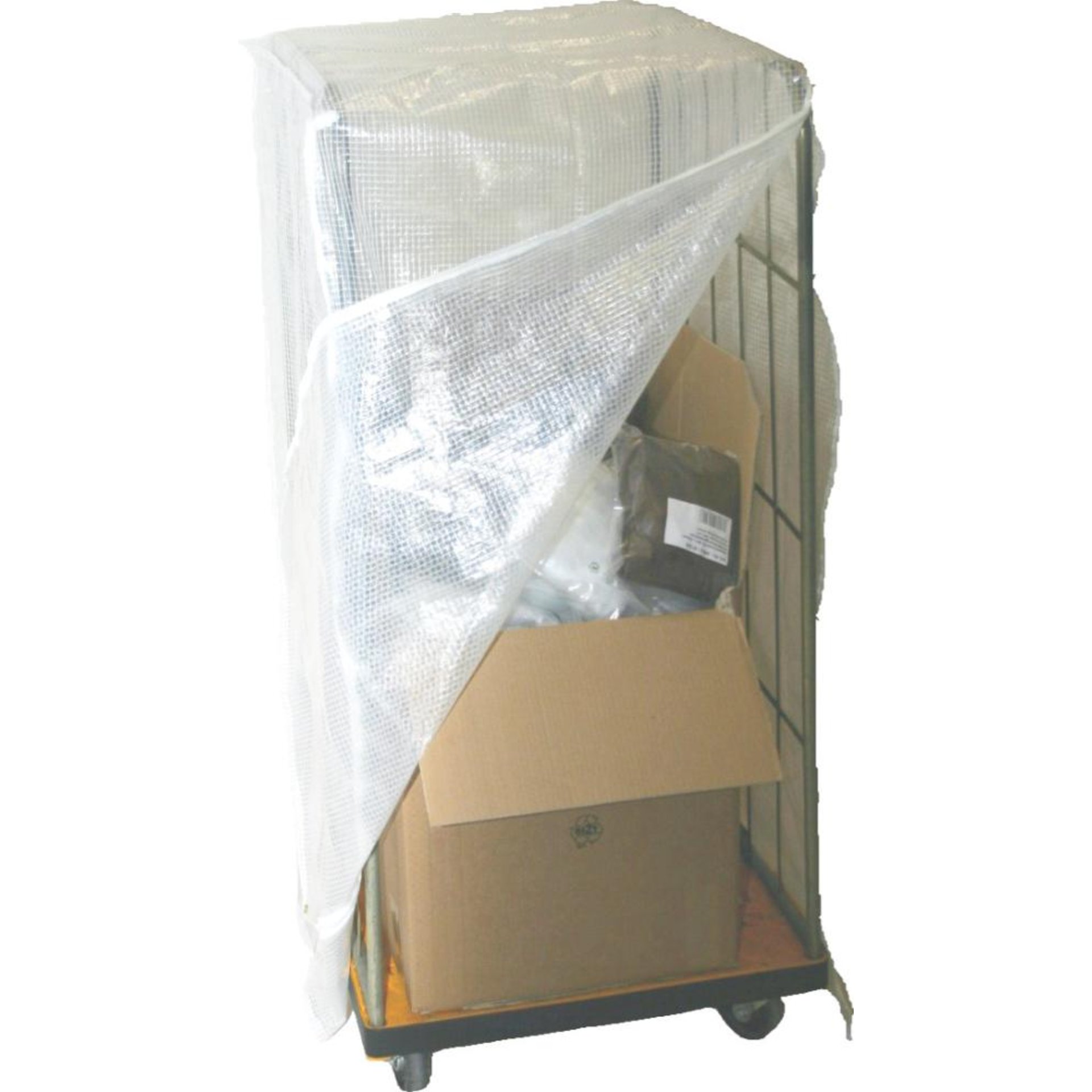 Abdeckhaube für Rollcontainer B750xT850xH1500 mm transparent