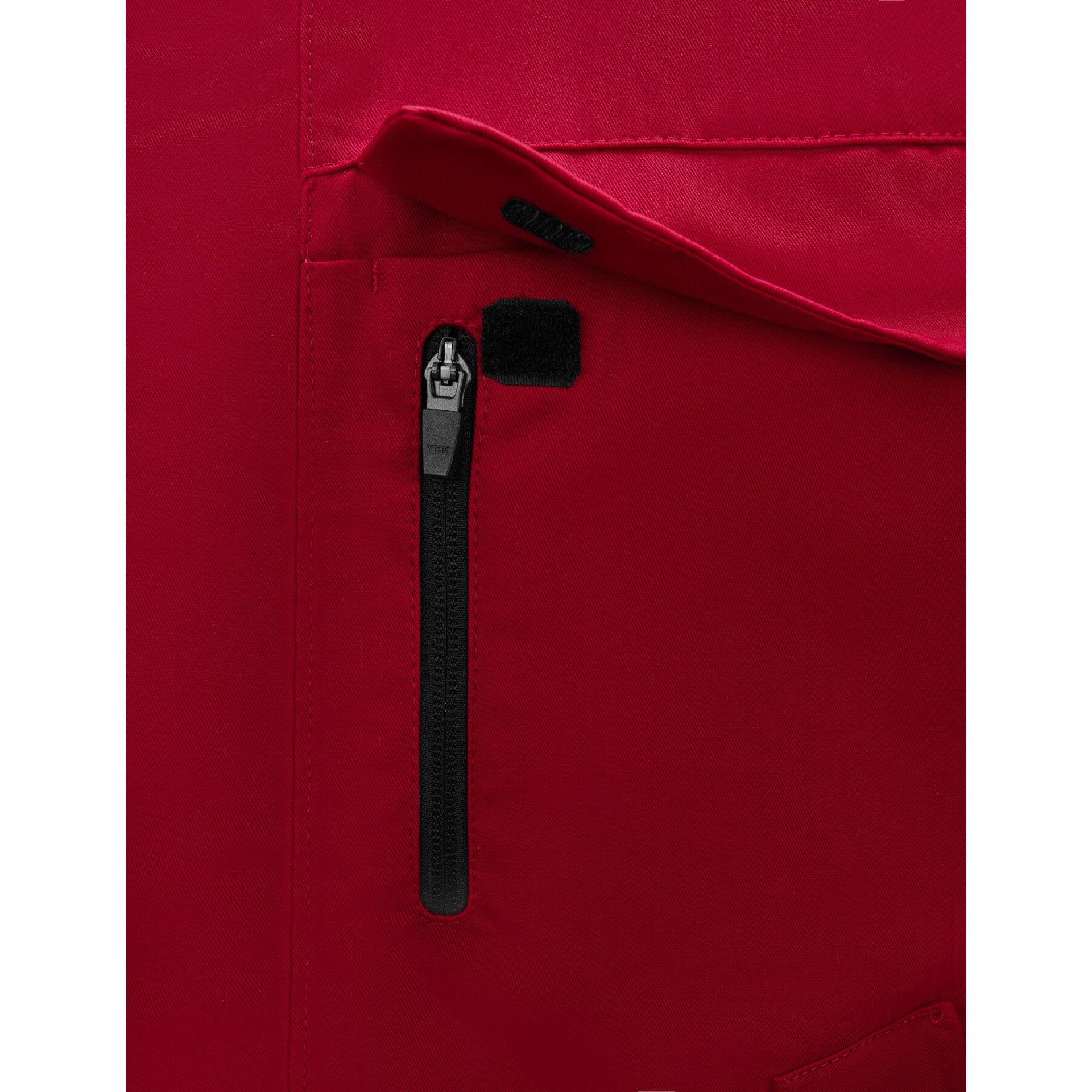 ANDREA Arbeitsjacke Damen rot-schwarz XL