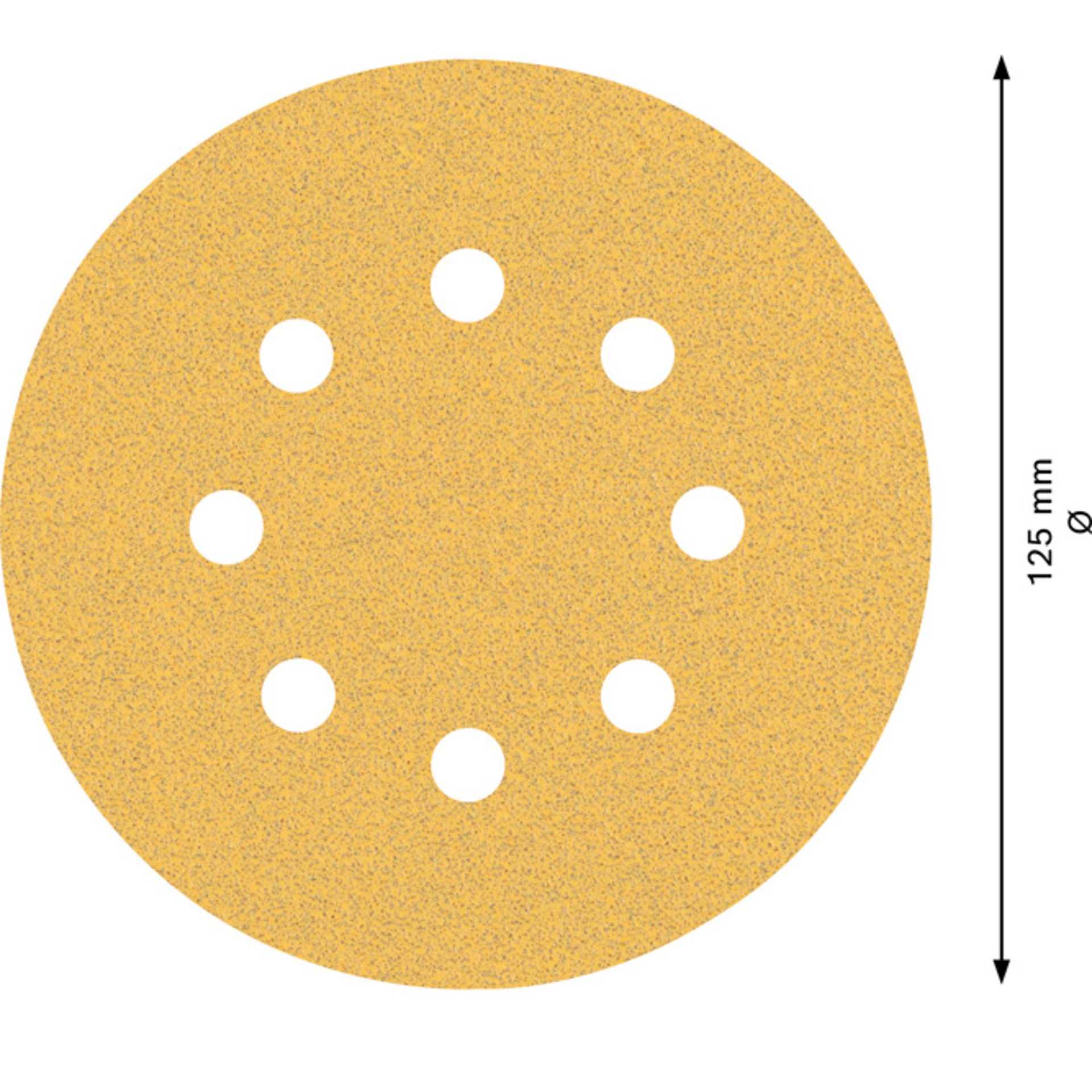 EXPERT C470 Schleifpapier mit 8 Löchern für Exzenterschl., 125 mm, K 80, 5-tlg.