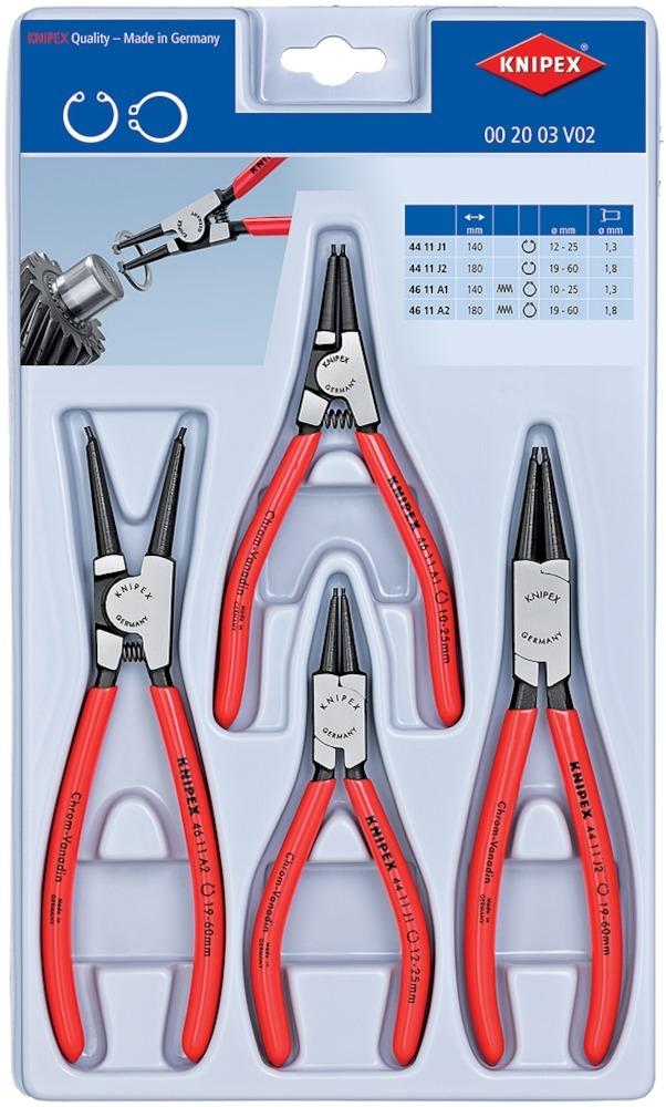 Knipex Sicherungsringz.-Set 4tlg.Schaummodul