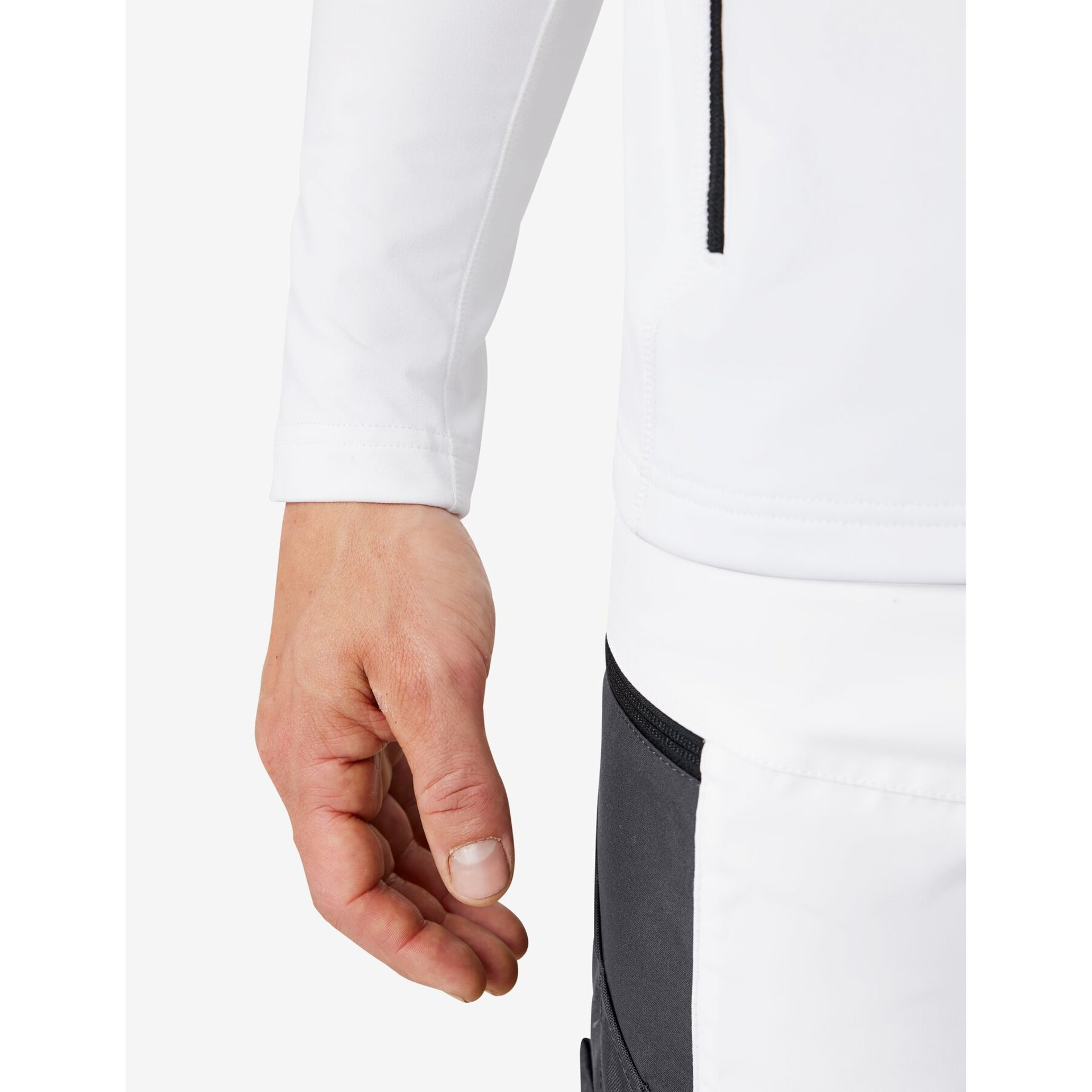 KUNO Jersey-Fleecejacke weiß M