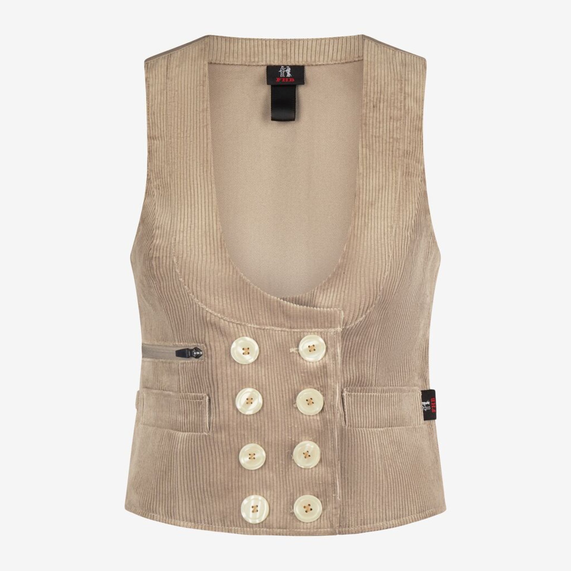 HILDE Zunftweste Genuacord beige 42