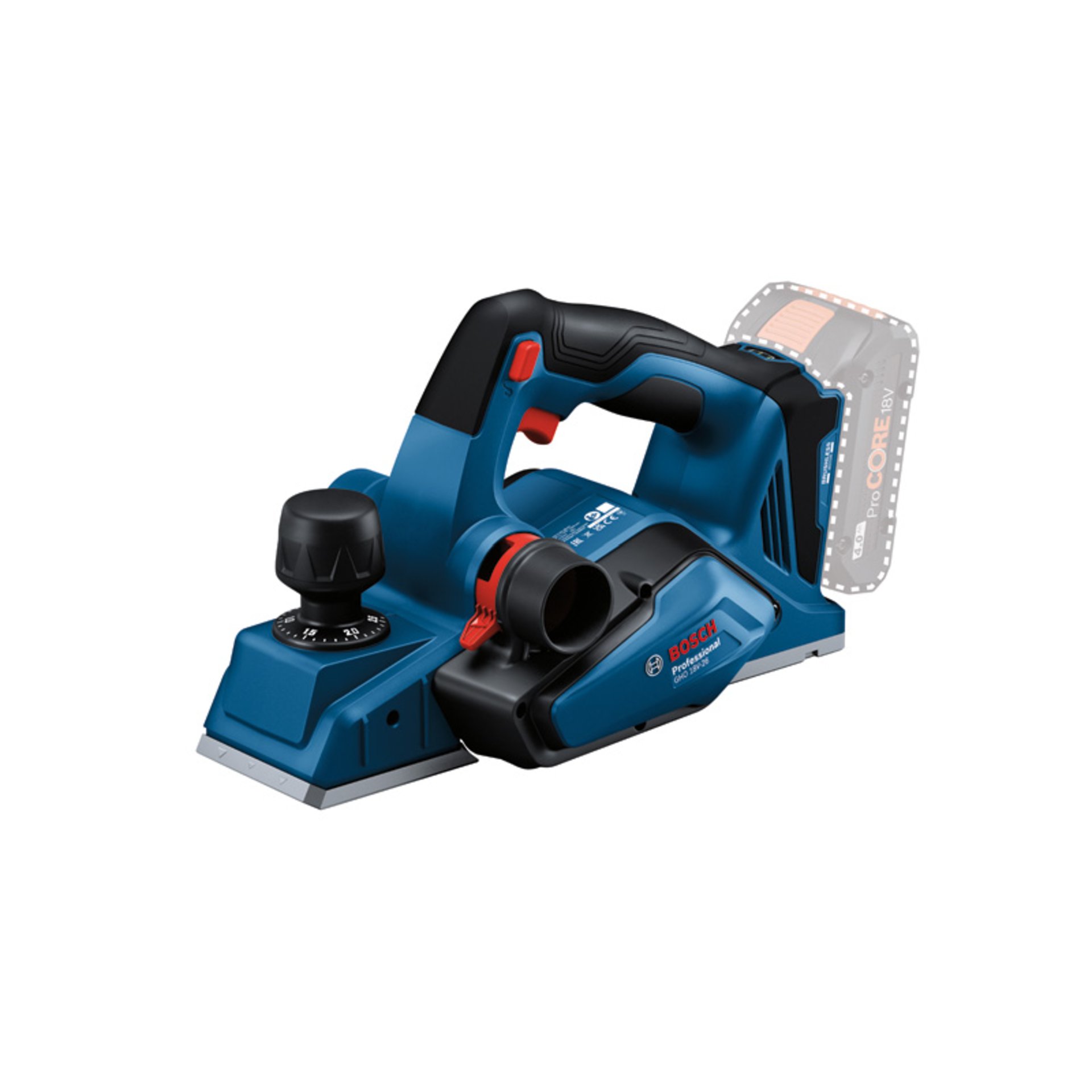Akku-Hobel GHO 18V-26 in L-BOXX