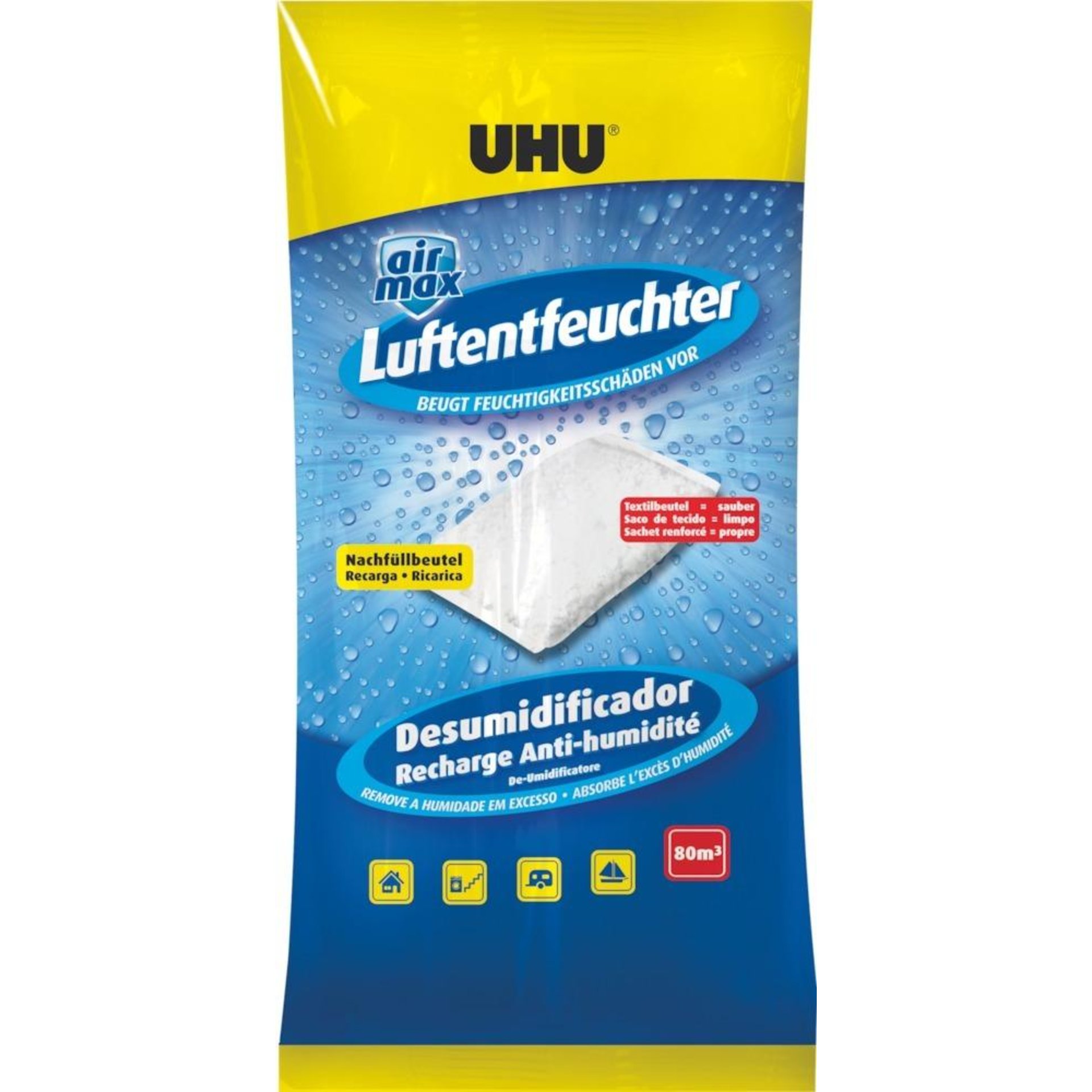 UHU Luftentfeuchter Nachfüllbeutel 1000g