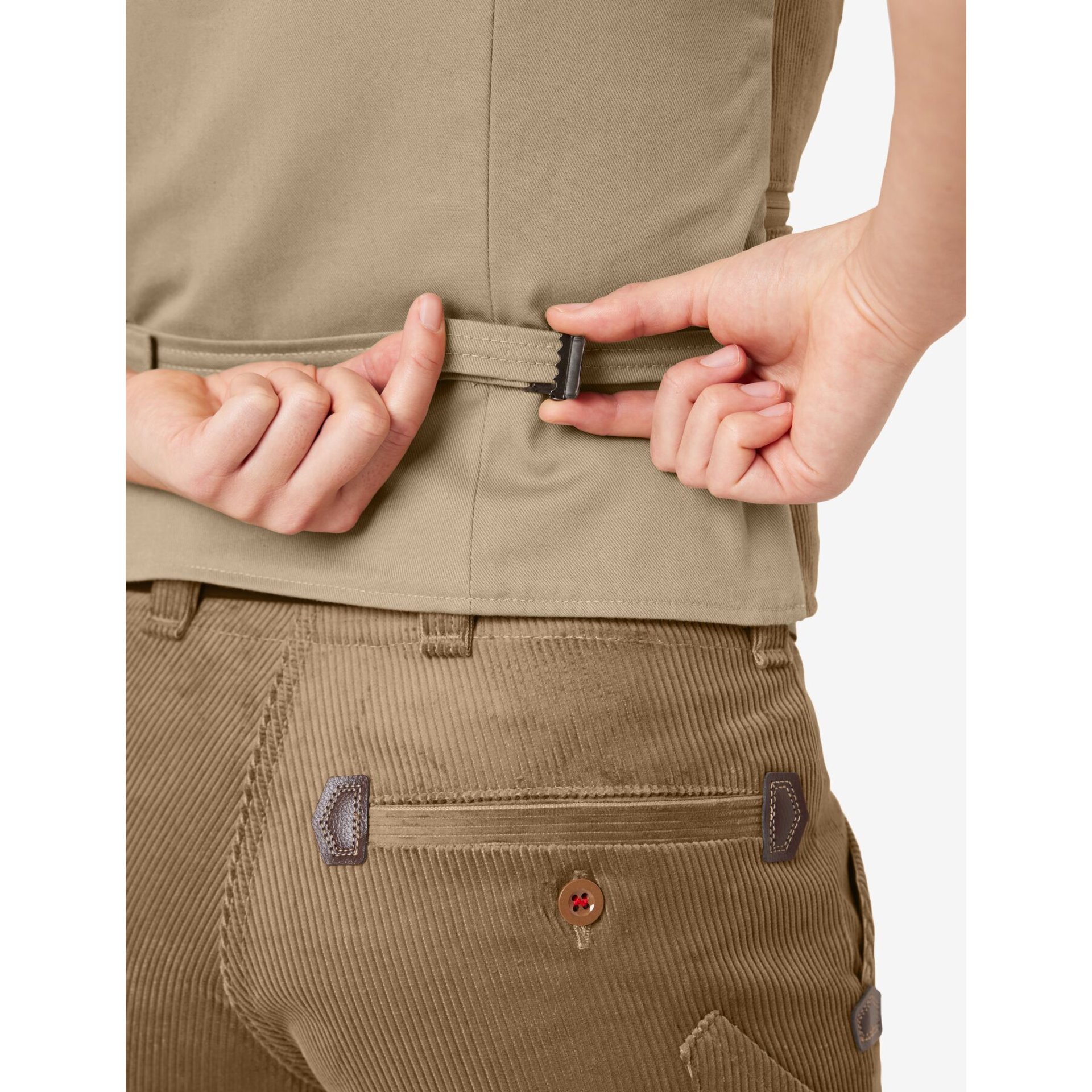 HILDE Zunftweste Genuacord beige 42